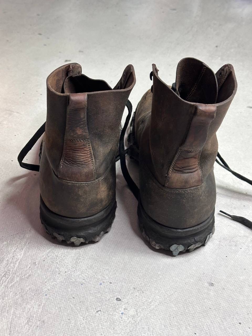 Other Vintage Swiss Army Hobnail WW2 Mountaineering Boots Tricouni Size US 8 / EU 41 - 10 Thumbnail
