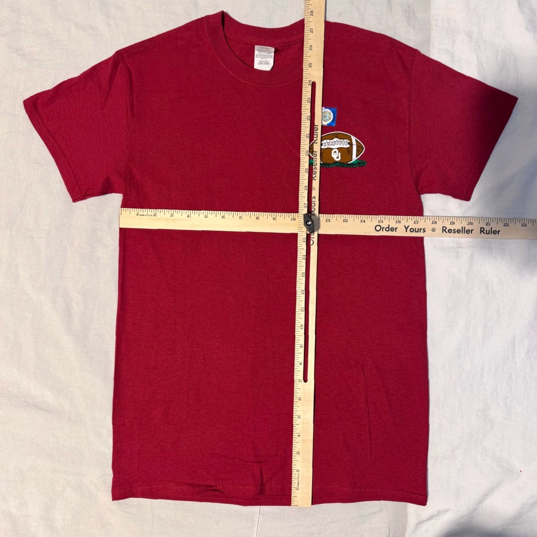 Gildan OU Tailgate Party Red T-Shirt - Small | Gildan | Unisex Adults | Logo Graphic Print | Cotton Jersey | Short Sleeve Crew Neck | Regular Fit | Red Size US S / EU 44-46 / 1 - 4 Thumbnail