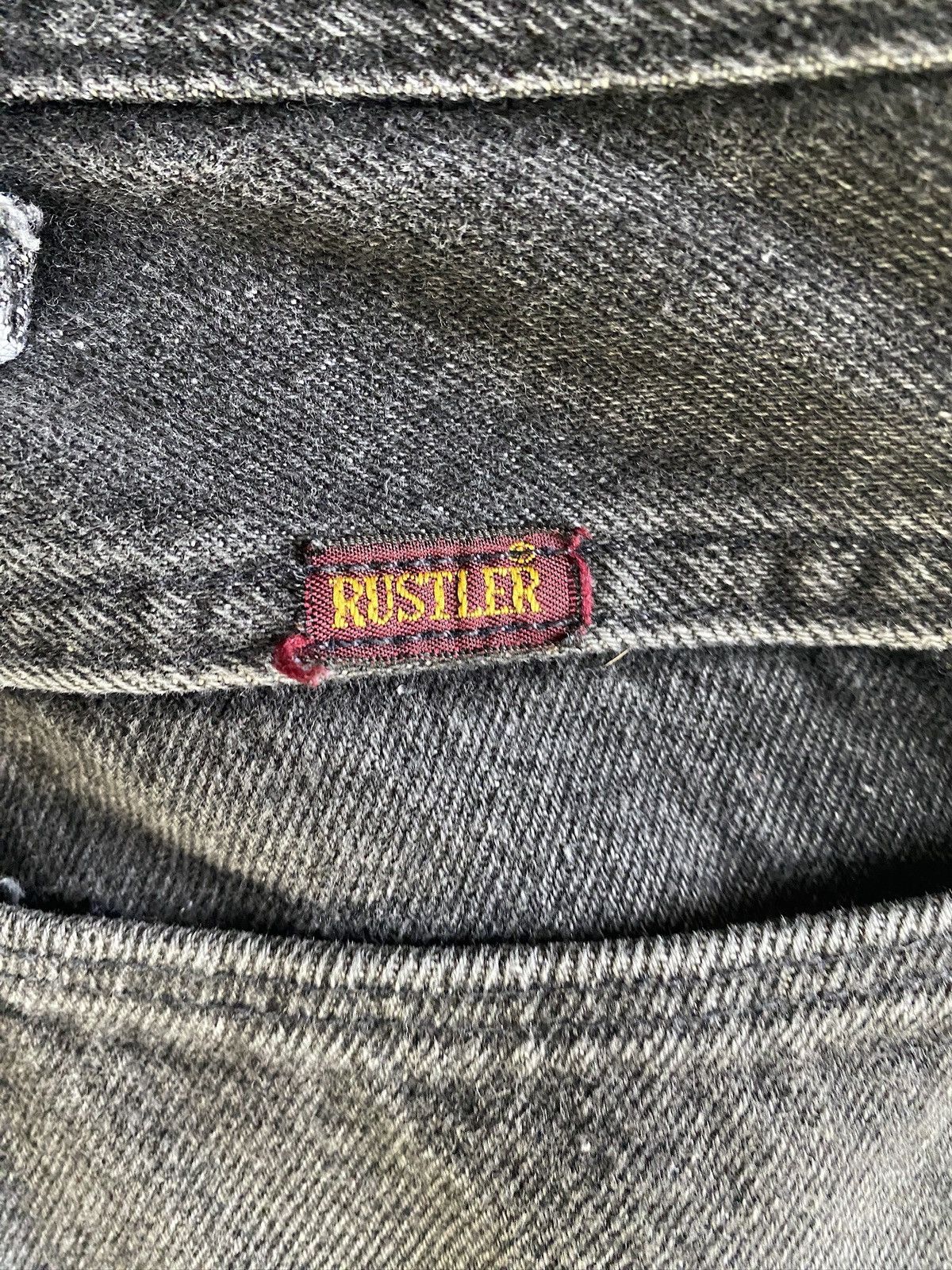 Rustler Vintage 90’s Rustler Faded Black Denim Jeans 31x29 Size US 31 - 17 Thumbnail