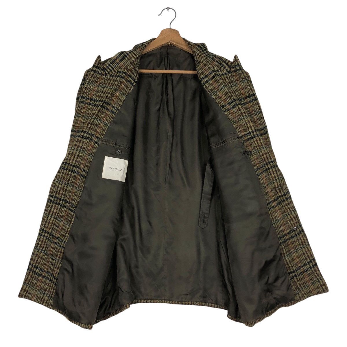 Japanese Brand 📌Vintage Wool Coats Jacket Karl Helmut Tartan Design Size US M / EU 48-50 / 2 - 14 Thumbnail