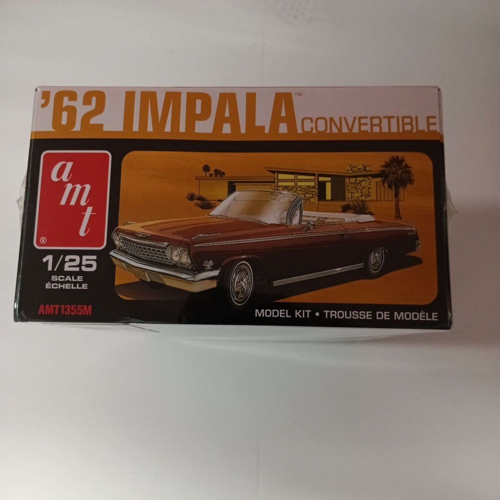 Other Model Kit 1962 Chevrolet Impala Convertible 1/25 Scale Car Size ONE SIZE - 3 Thumbnail