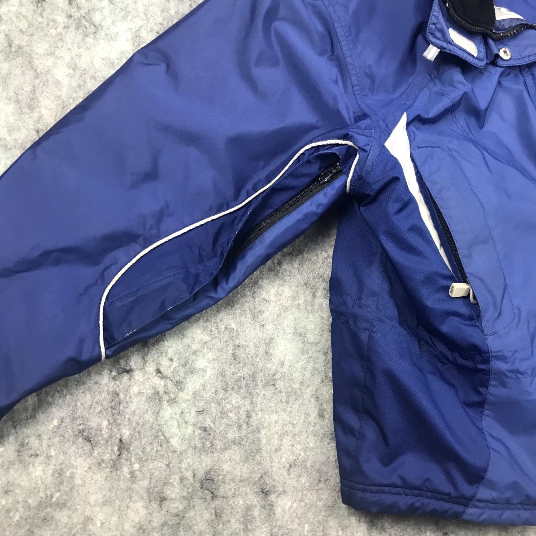 Barker Marker Womens Ski Jacket Size 12 Blue Winter Coat Packable Hood Vented Insulated Size XL / US 12-14 / IT 48-50 - 3 Thumbnail