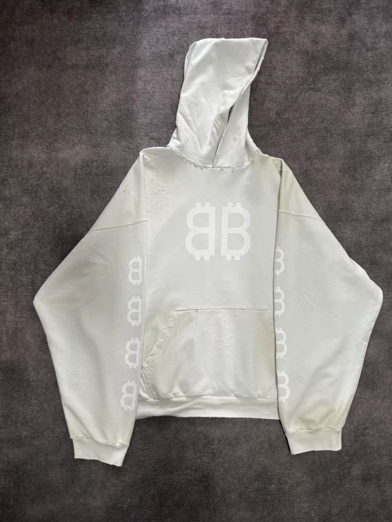 Balenciaga Balenciaga Make old double B hooded sweaters Size US L / EU 52-54 / 3 - 1 Thumbnail