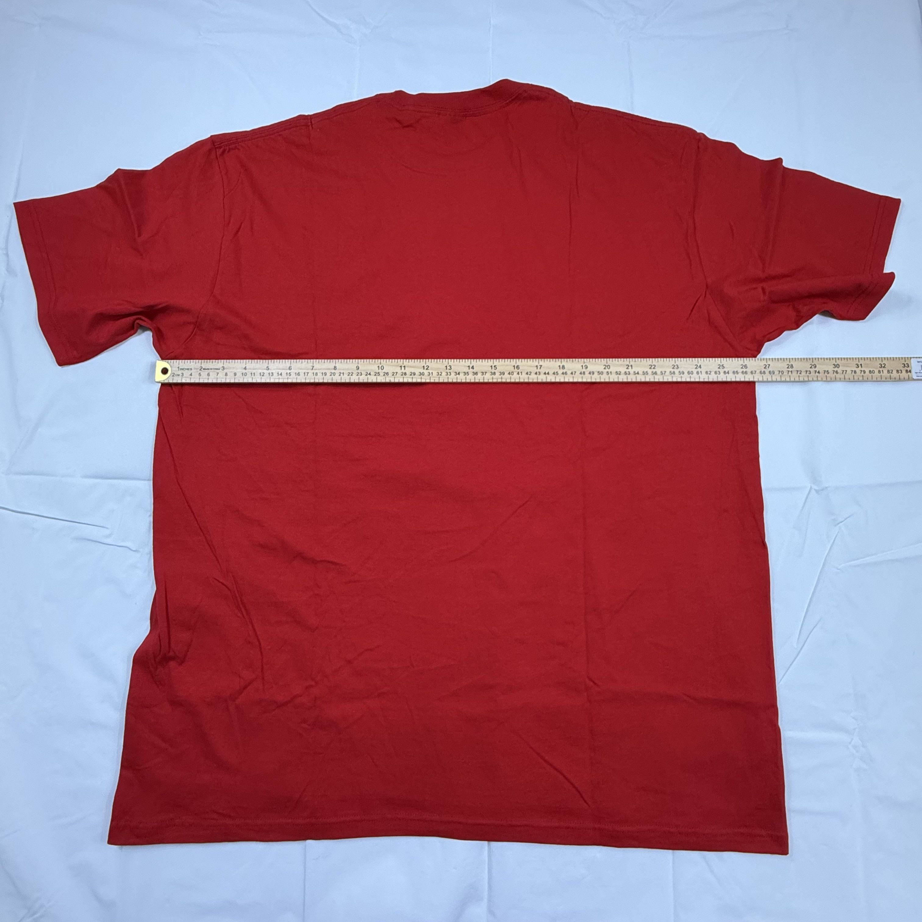 Supreme Supreme Blank T-Shirt Mens XXL Red Short Sleeve Cotton Size US XXL / EU 58 / 5 - 4 Thumbnail