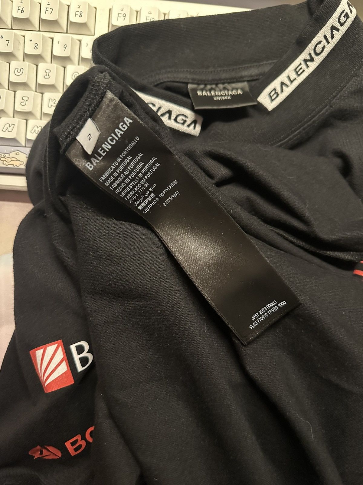 Balenciaga Balenciaga Top League Tee size 2 black Size US M / EU 48-50 / 2 - 5 Thumbnail