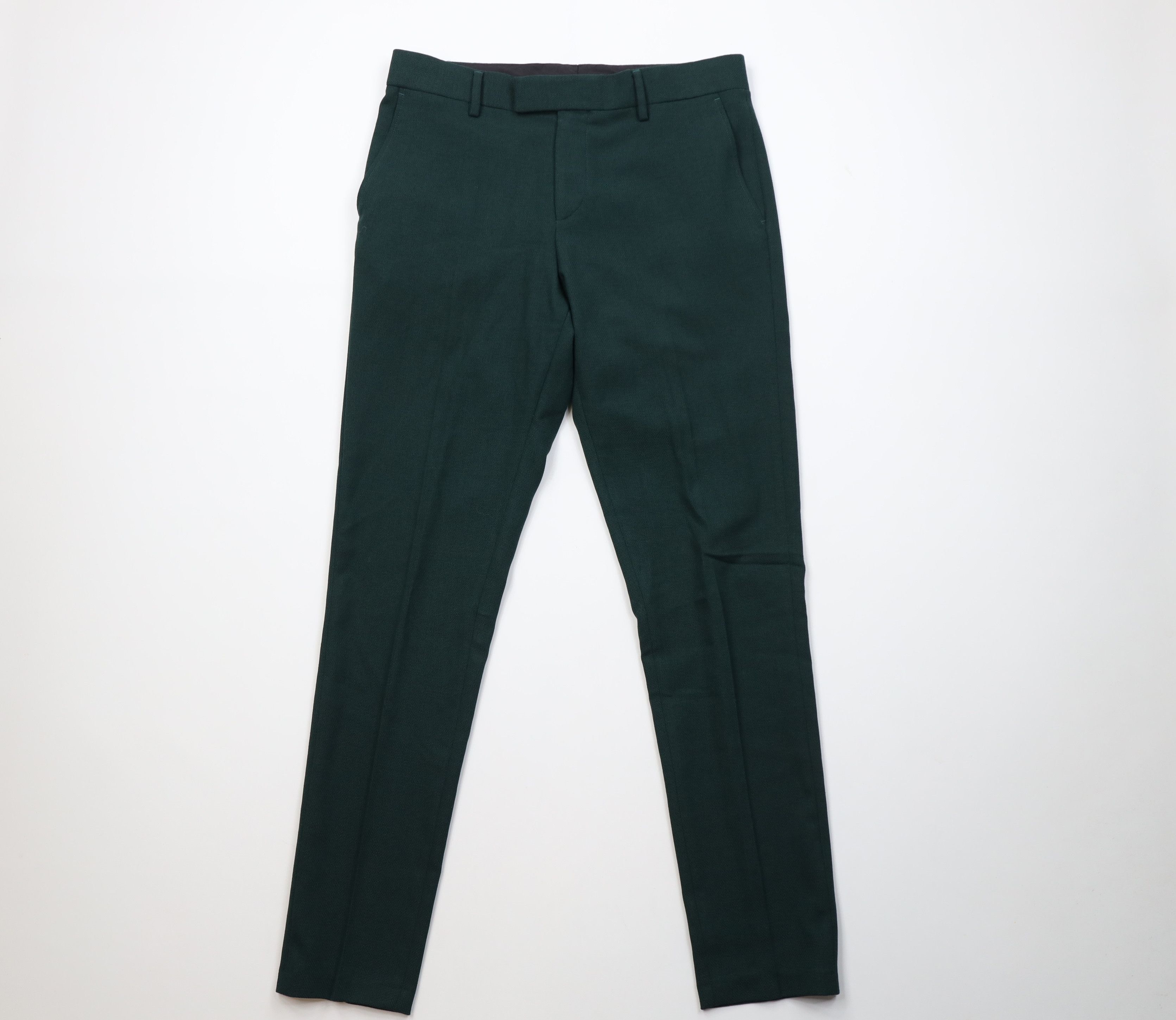 Vintage Vintage 90s Streetwear Skinny Leg Chino Pants Trousers Green Size US 32 / EU 48 - 1 Thumbnail