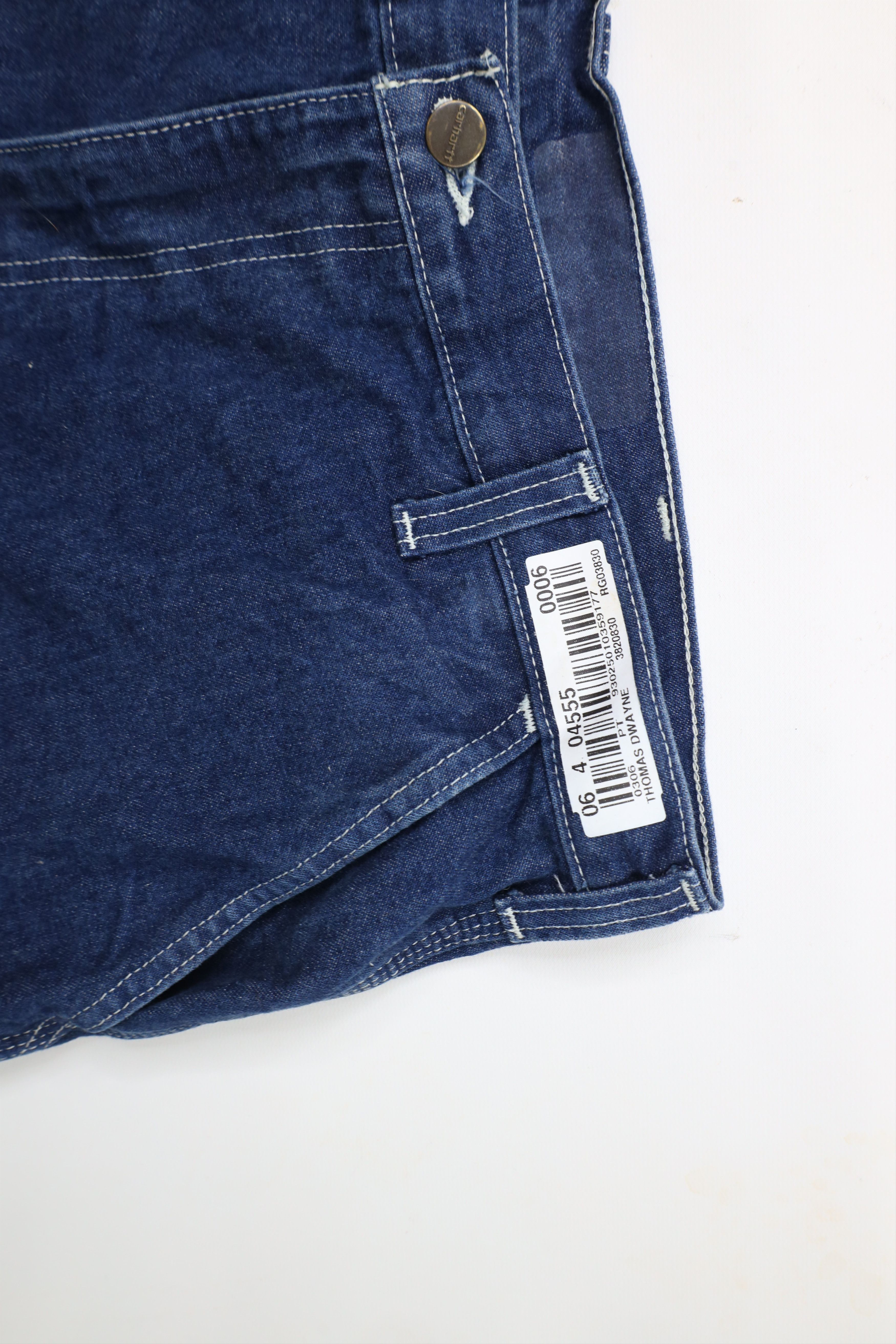 Carhartt × Vintage Vintage Carhartt Wide Leg Dungaree Carpenter Denim Jeans Size US 38 / EU 54 - 10 Thumbnail