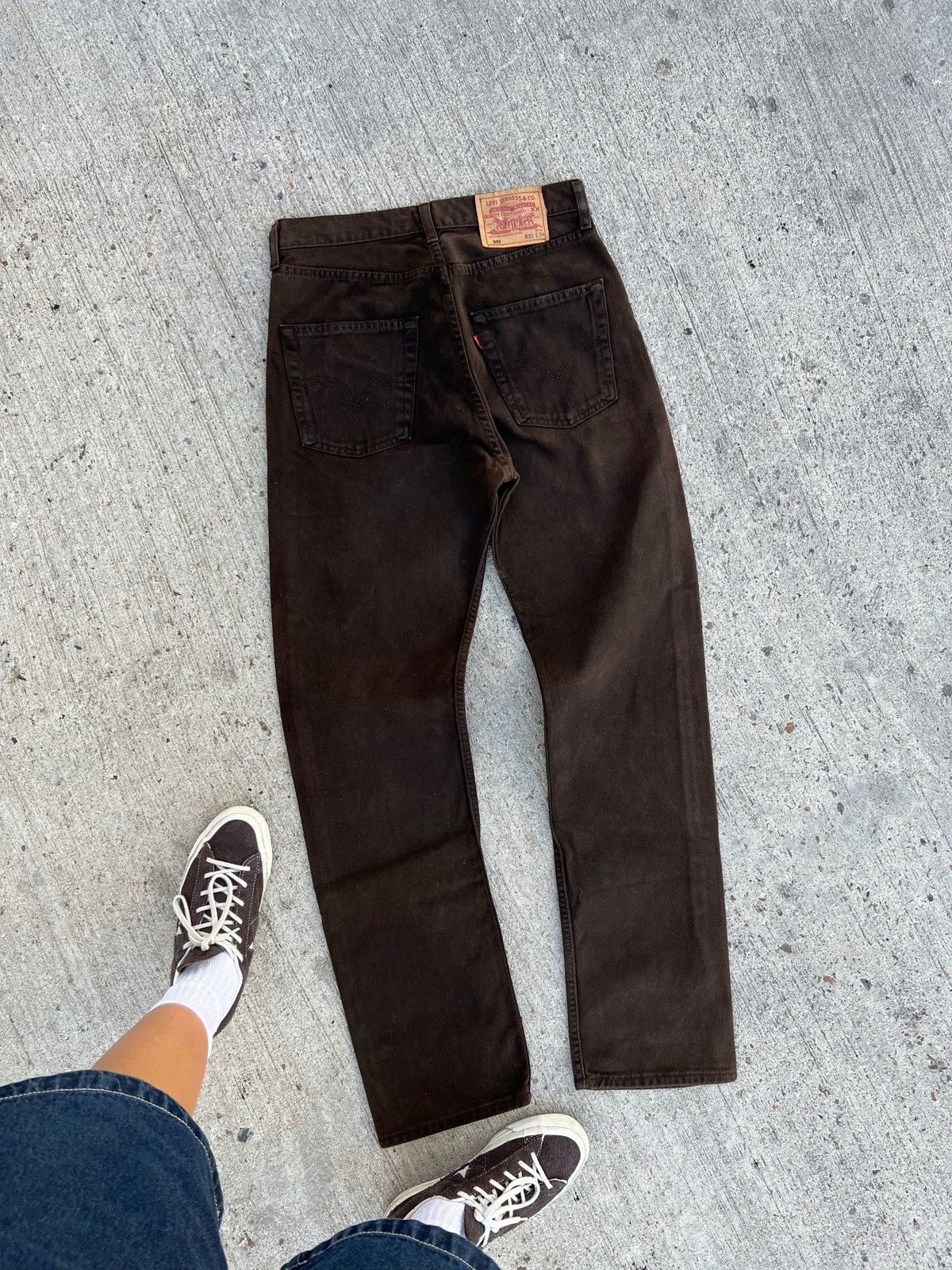 image of Levis x Levis Vintage Clothing Vintage 501 Levi’S Denim Jeans in Brown, Men's (Size 31)