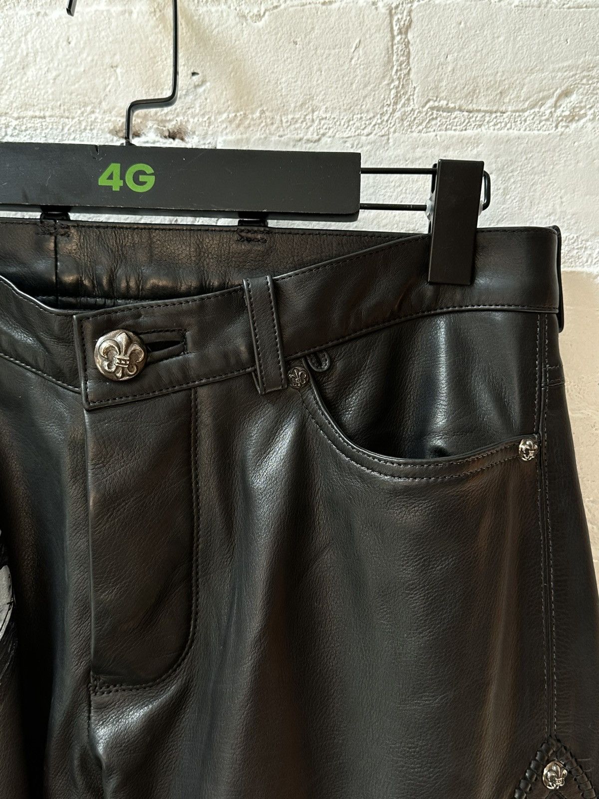 Chrome Hearts CHROME HEARTS MATTYBOY FLUR LEATHERS 29 30 31 Size US 30 / EU 46 - 6 Thumbnail