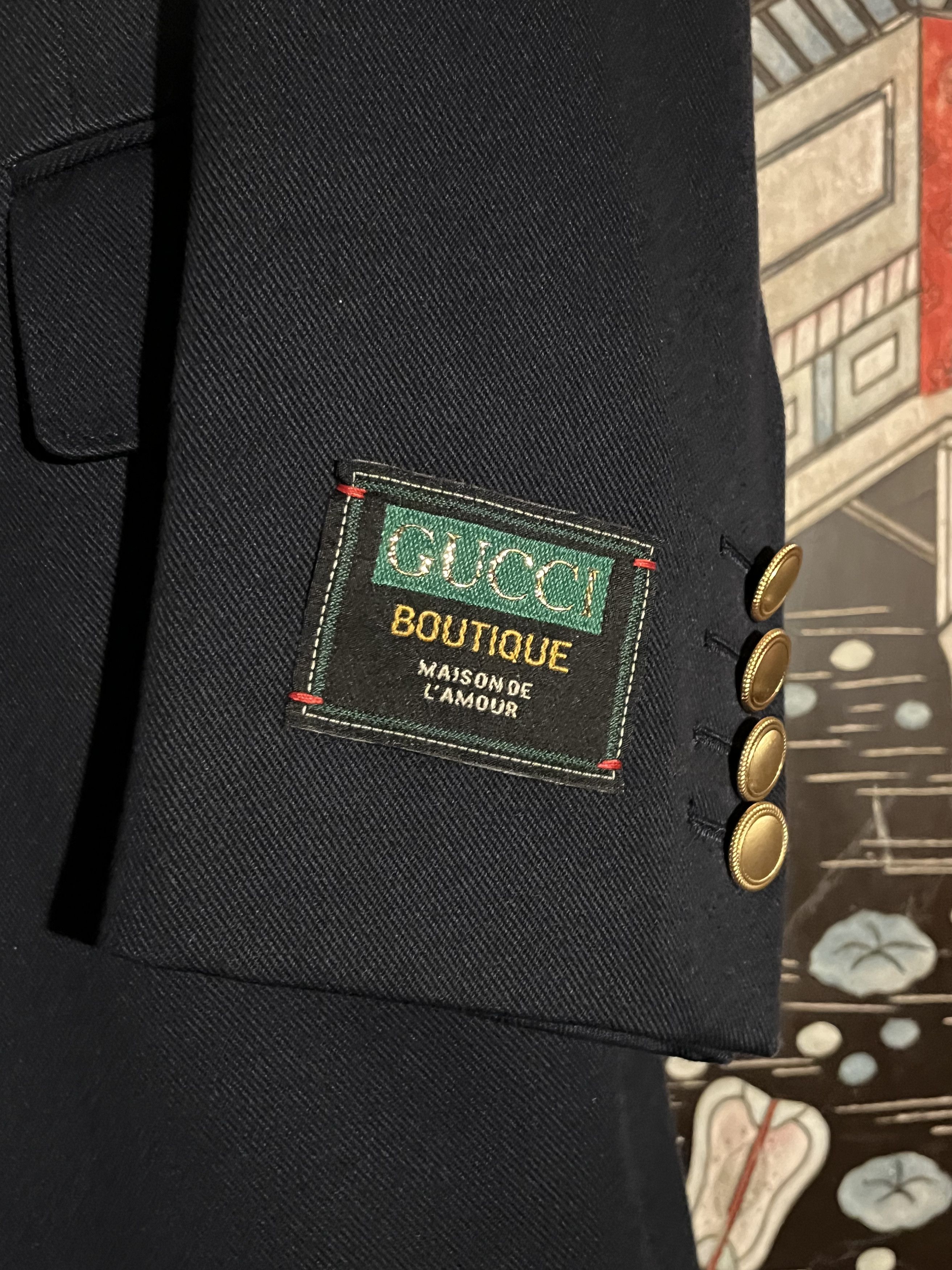 Gucci GUCCI 2024 double-breasted blue jacket IT 46/US 36 Size 36R - 3 Thumbnail
