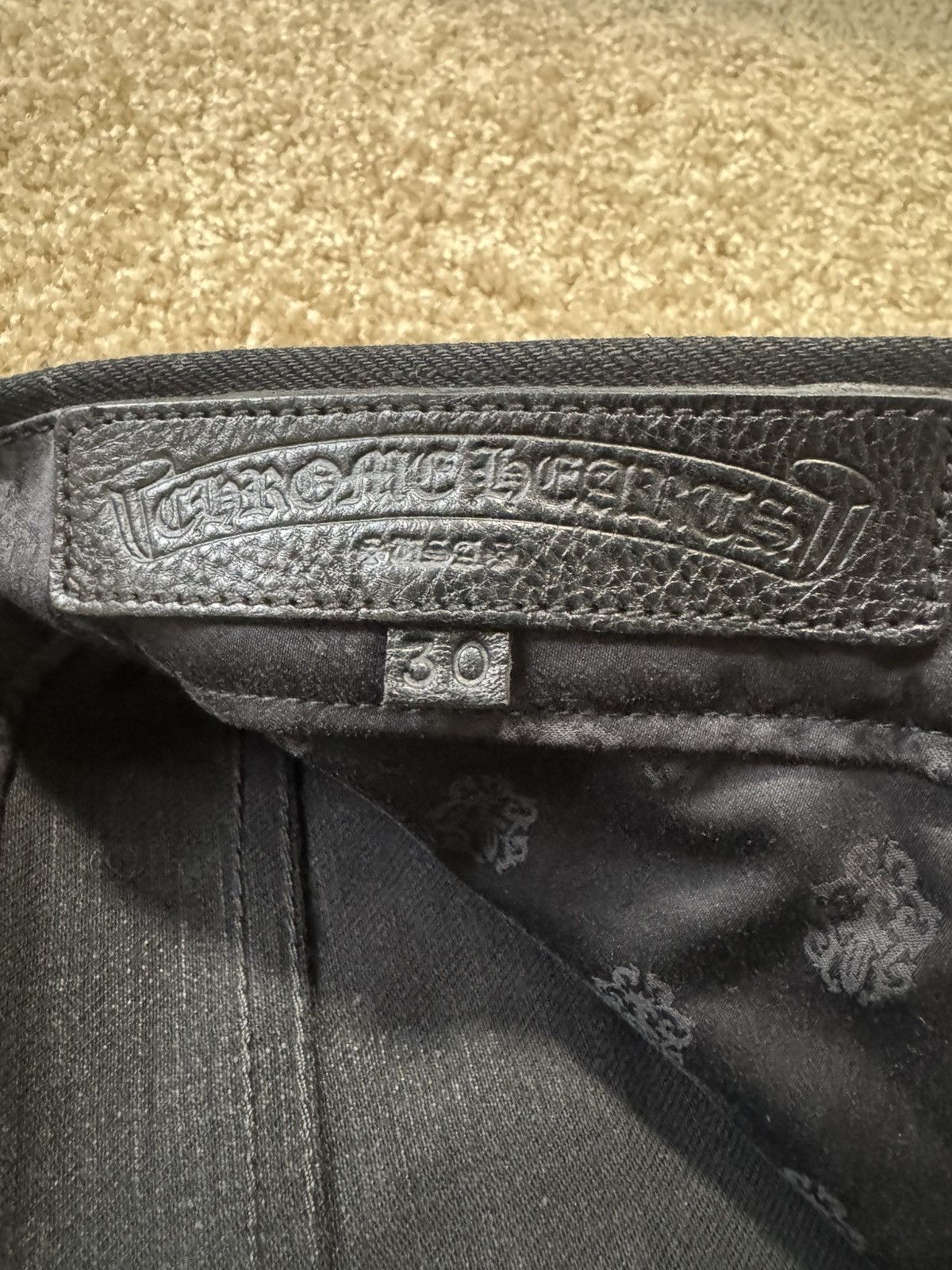 Chrome Hearts Chrome Hearts Fleur Denim Jeans Size US 30 / EU 46 - 11 Thumbnail