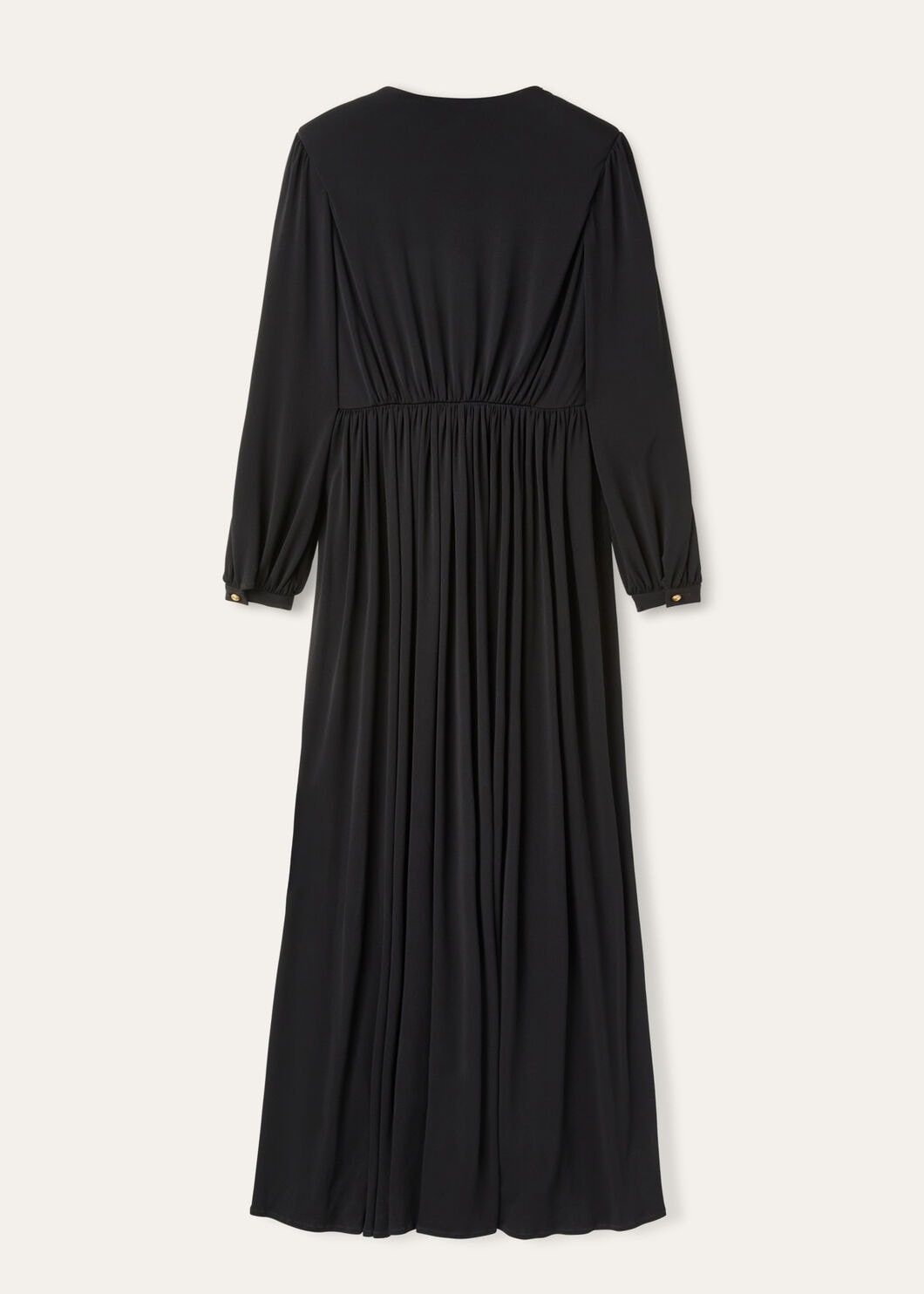 Loro Piana o1srvl11e0825 FAO2409 Bianca Maxi Dress in Black Size S / US 4 / IT 40 - 6 Thumbnail