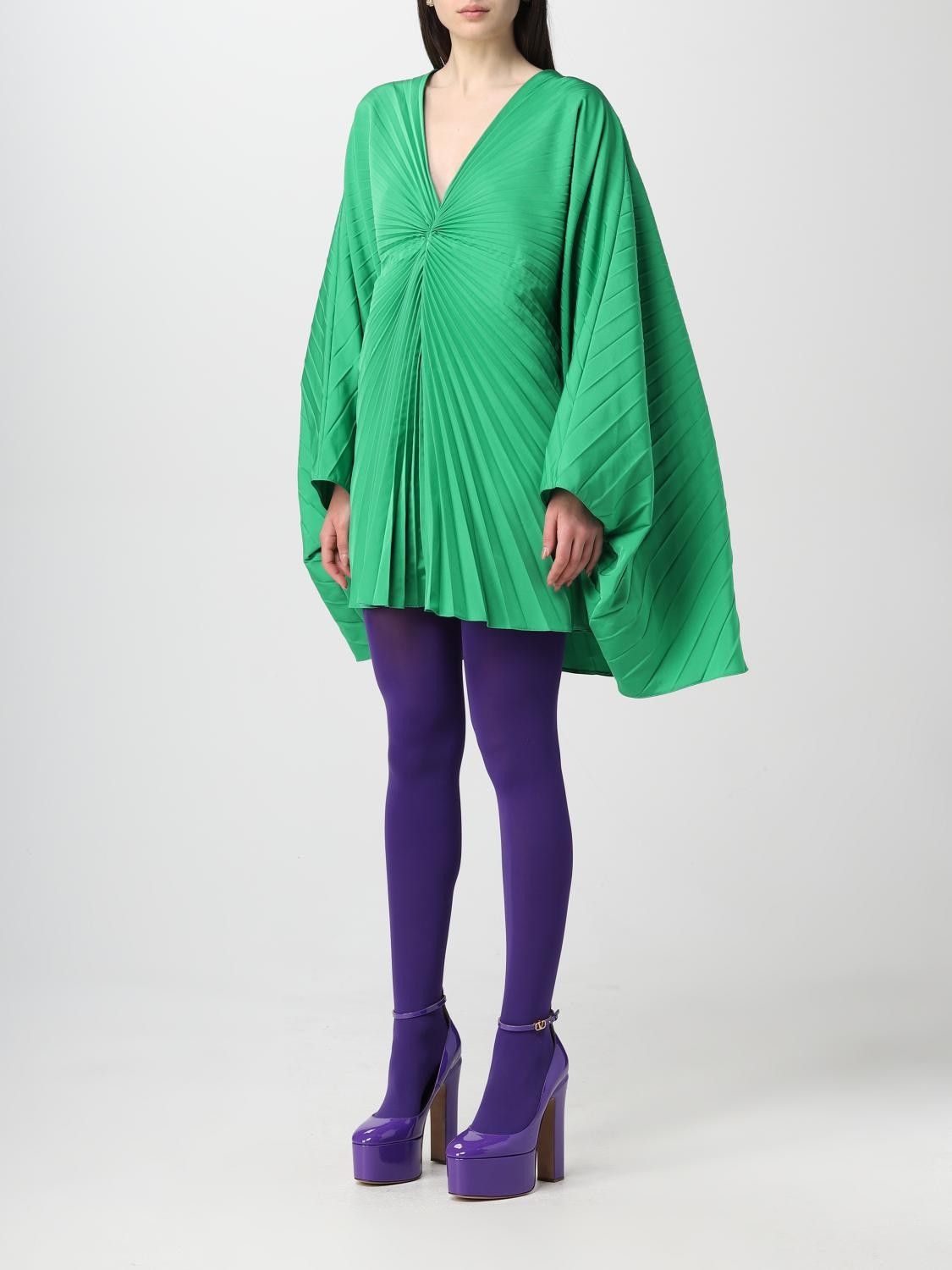 Valentino o1y0326 Mini Dress in Green Size XS / US 0-2 / IT 36-38 - 3 Thumbnail