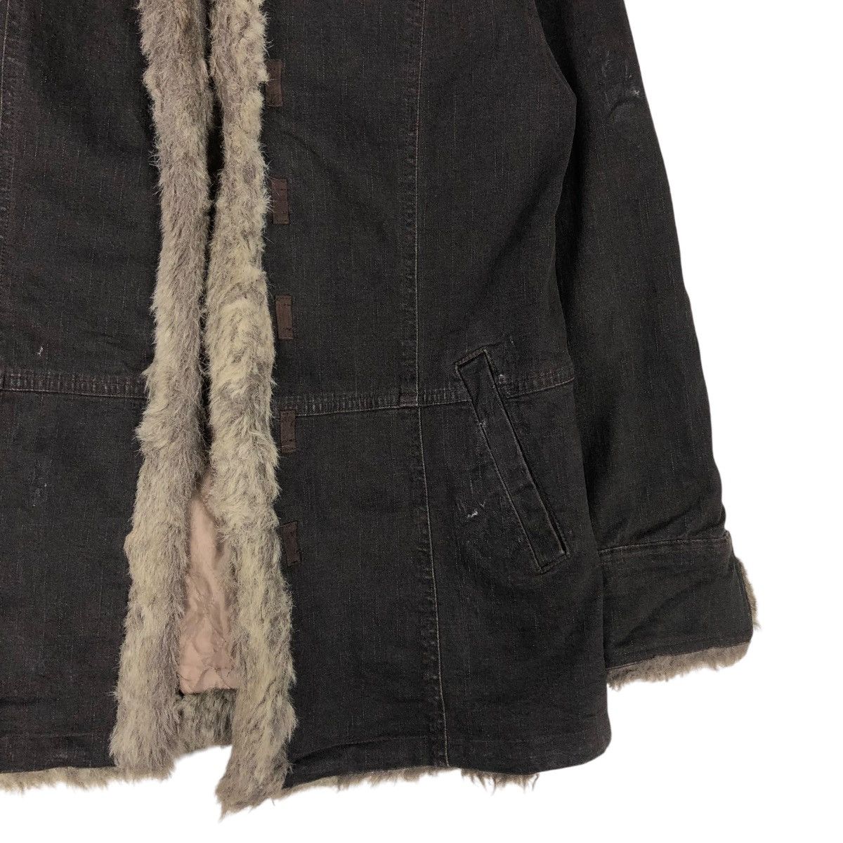 Japanese Brand 🔥VINTAGE SHEARLING MINK FUR BIKER JACKET MICHEL KLEIN PARIS Size US S / EU 44-46 / 1 - 7 Thumbnail