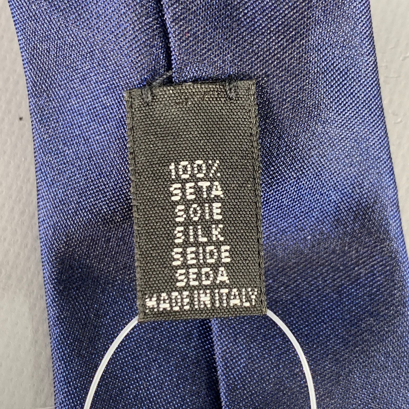 Goyard GOYARD Navy Grey Embroidered Silk Tie Size ONE SIZE - 4 Thumbnail