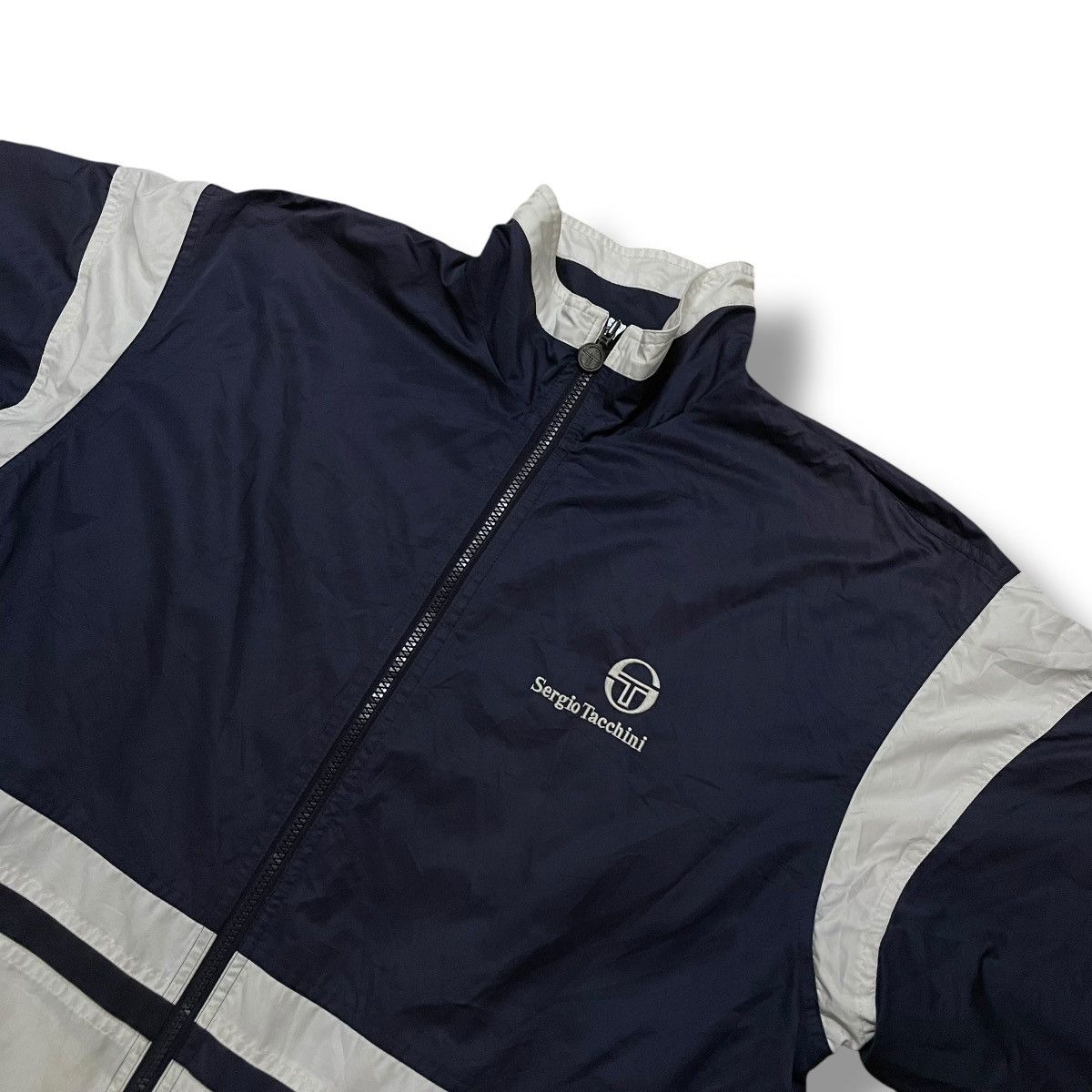Sergio Tacchini × Vintage VINTAGE SERGIO TACCHINI EMBROIDERED SPELL OUT WINDBREAKER Size US M / EU 48-50 / 2 - 6 Thumbnail