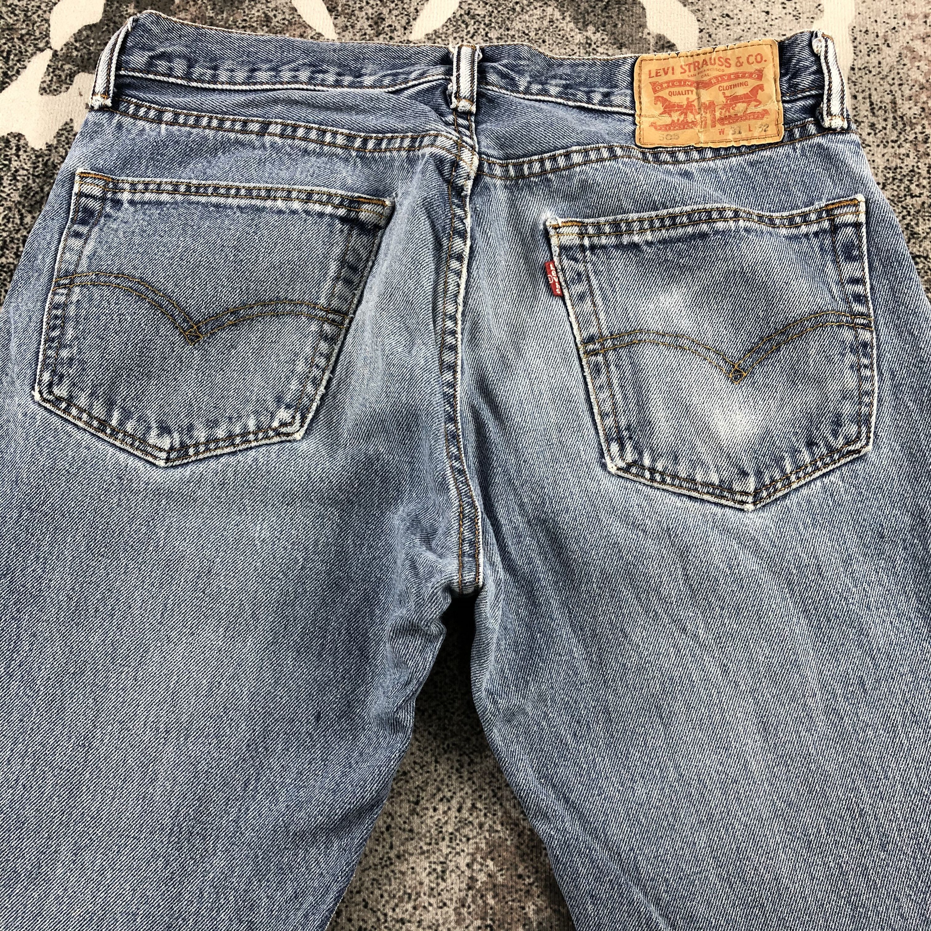 Levi's Vintage Levi's 505 Jeans Distress Medium Wash KJ1005 Size US 31 - 4 Thumbnail