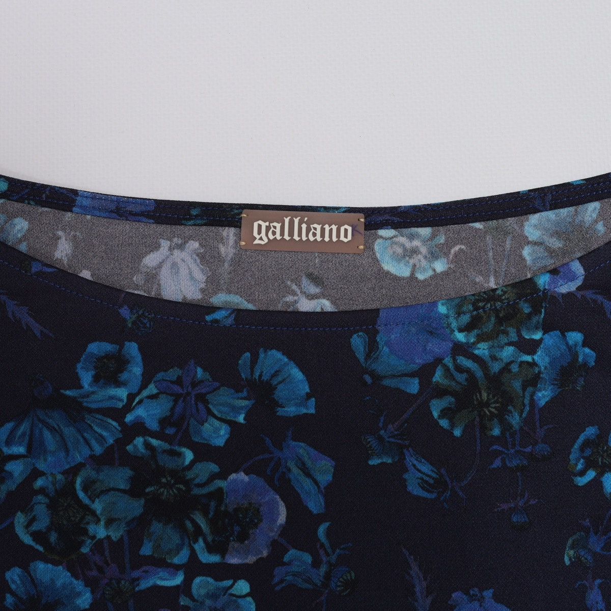 John Galliano Galliano Floral Print Flower Blue Top Longsleeve Blouse Size S / US 4 / IT 40 - 8 Thumbnail
