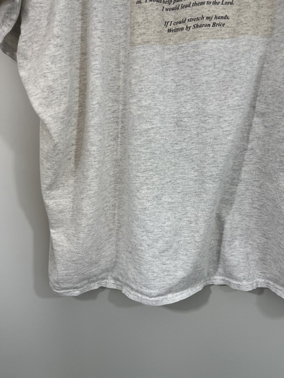Vintage Oversize Distressed Religious Script Boxy XXXL Tee Size US XXL / EU 58 / 5 - 11 Thumbnail