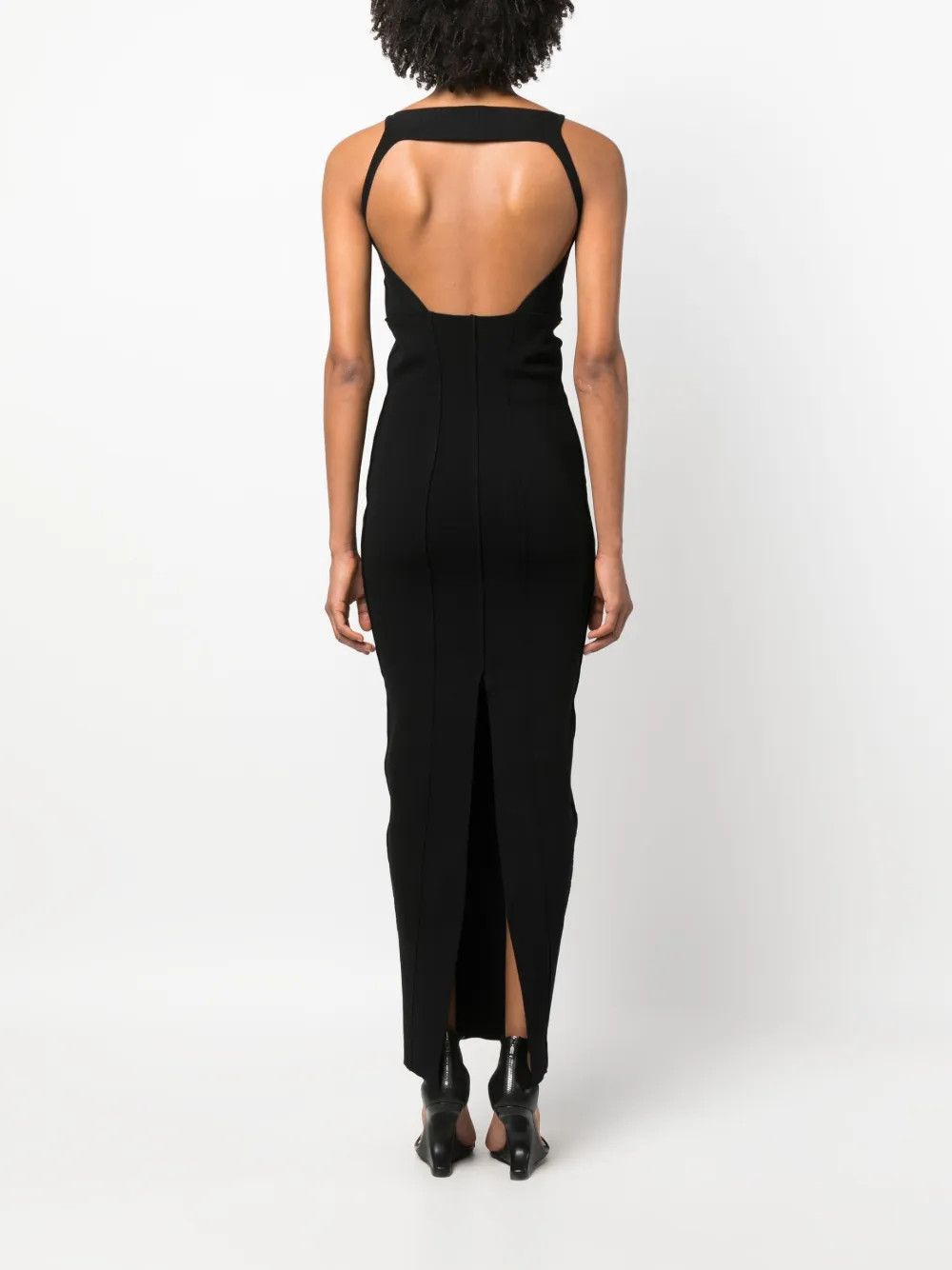 Rick Owens o1y0126 Maxi Dress in Black Size XS / US 0-2 / IT 36-38 - 3 Thumbnail