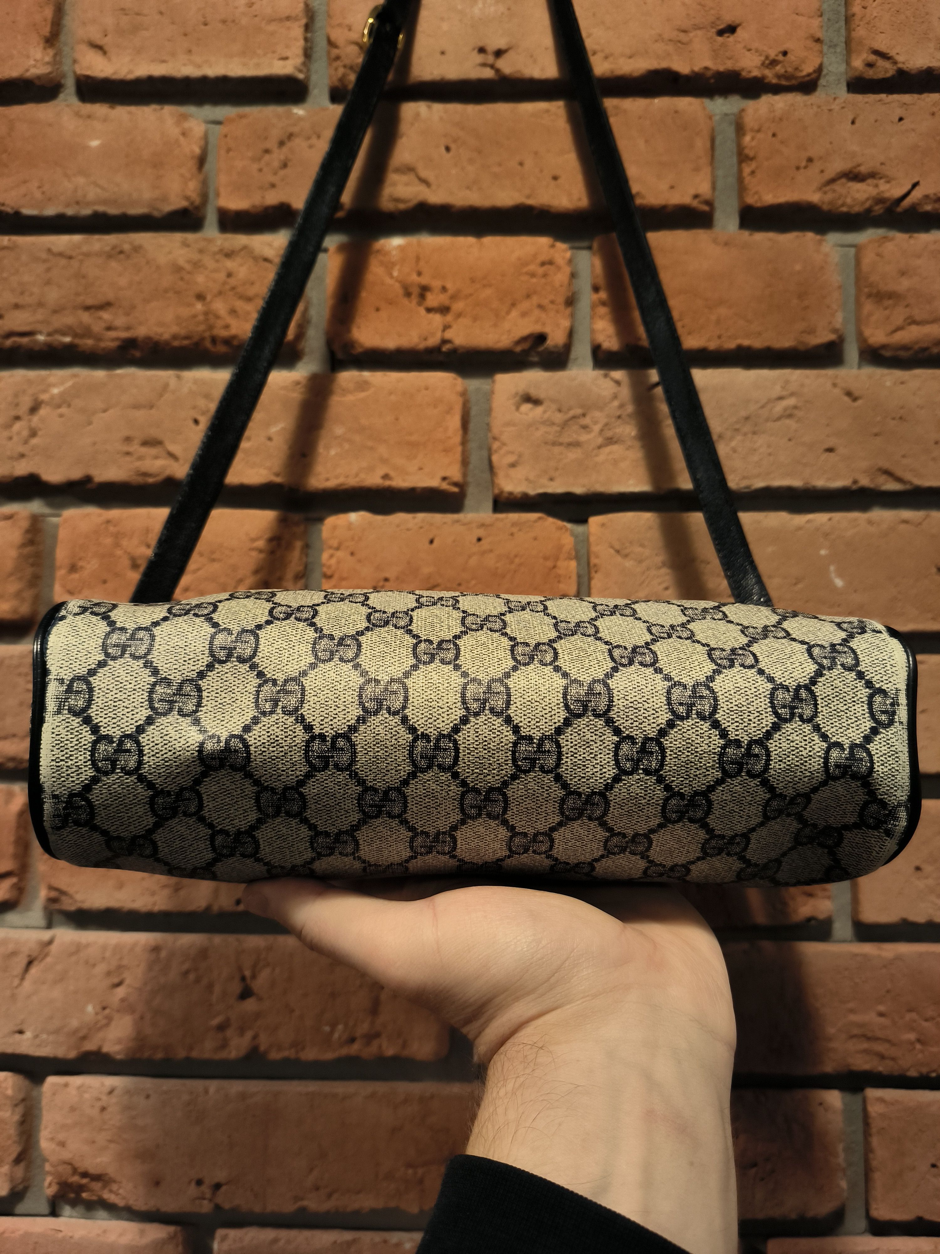 Gucci × Vintage Vintage Gucci Monogram Pattern Bag Logo Leather Size ONE SIZE - 7 Thumbnail