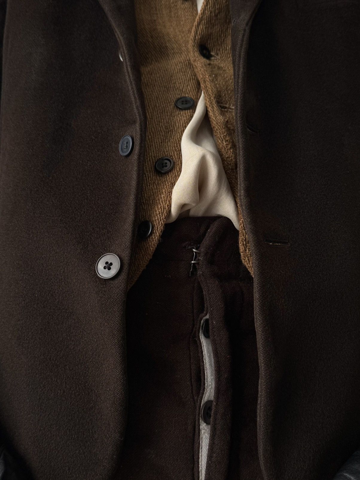 Vintage Vintage 1930s German Work Wool Brown Jacket Size US M / EU 48-50 / 2 - 4 Thumbnail