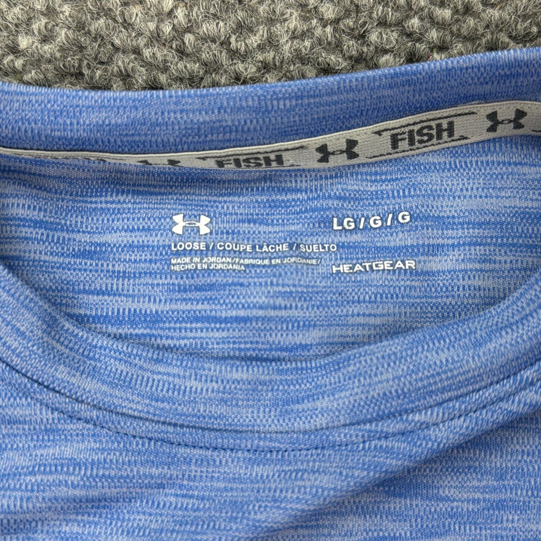 Under Armour Under Armour HeatGear Fishing Shirt Mens L Blue Long Sleeve T-Shirt Lightweight Moisture Wicking Quick Dry Performance Shirt Size US L / EU 52-54 / 3 - 4 Thumbnail
