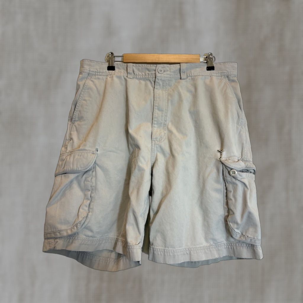Polo Ralph Lauren VINTAGE Polo Ralph Lauren Cargo Shorts Mens 38 Beige Distressed Cargo American Outdoor 90s Boys Mens Size US M / EU 48-50 / 2 - 1 Thumbnail