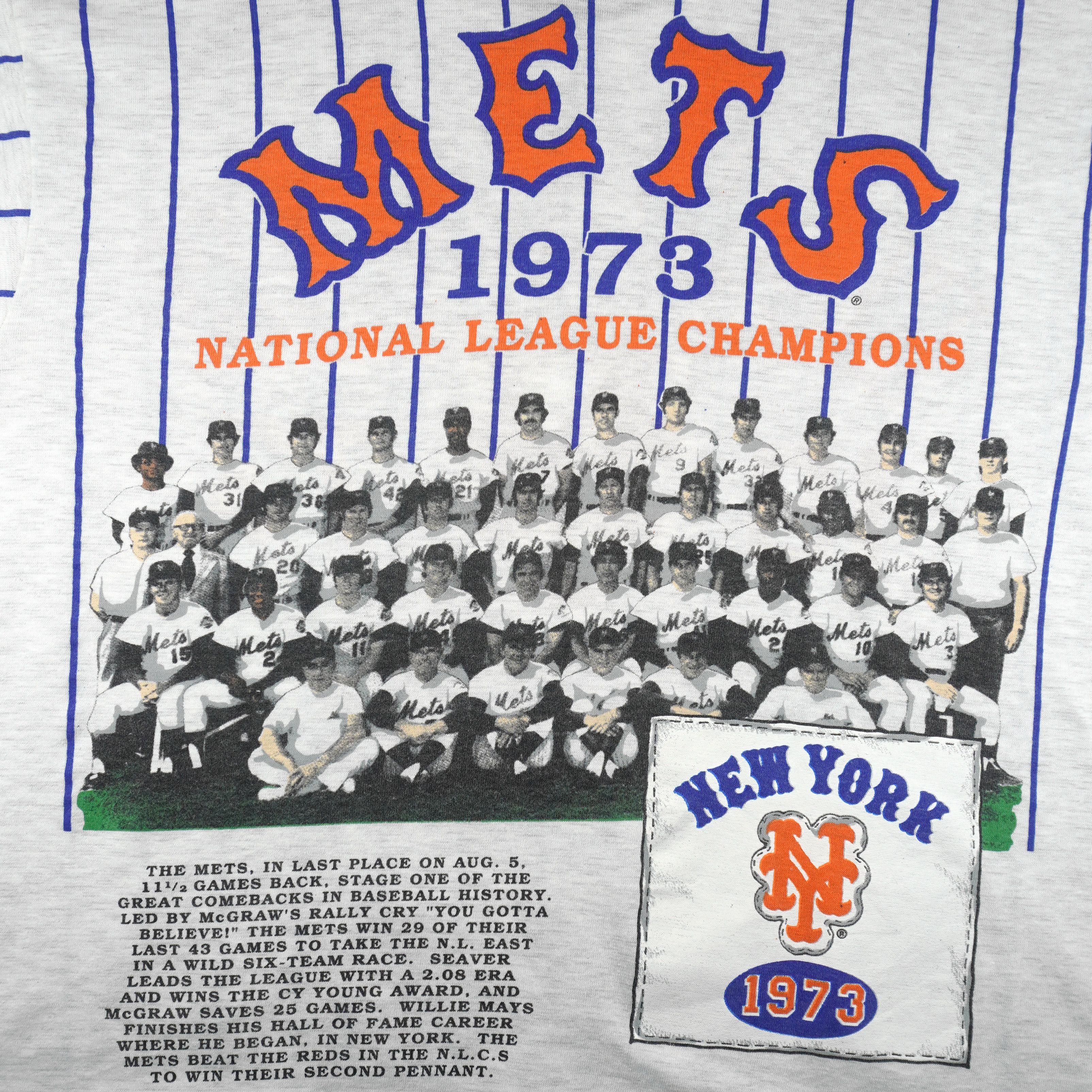 MLB Long Gone New York Mets Baseball Jersey 1991 Size US XL / EU 56 / 4 - 5 Thumbnail