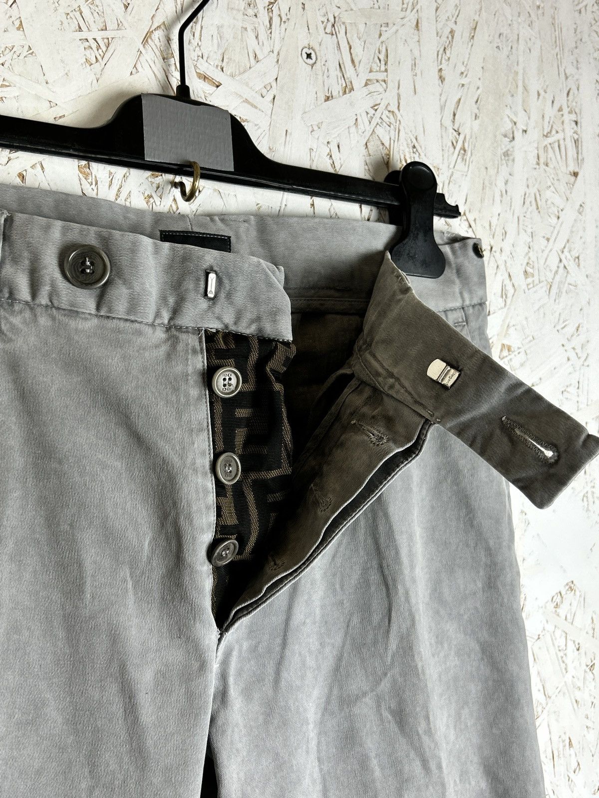 Fendi Fendi Sartorial Trousers Straight Pants Chinos Grey 48 Size US 32 / EU 48 - 5 Thumbnail