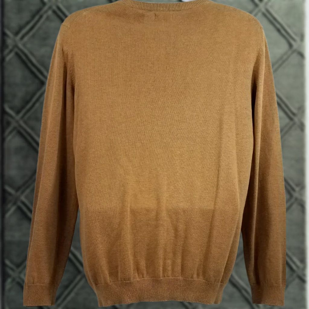 Vintage St. John's Bay V-Neck Sweater Mens Size Medium Brown EUC Excellent Used Condition Size US M / EU 48-50 / 2 - 1 Thumbnail