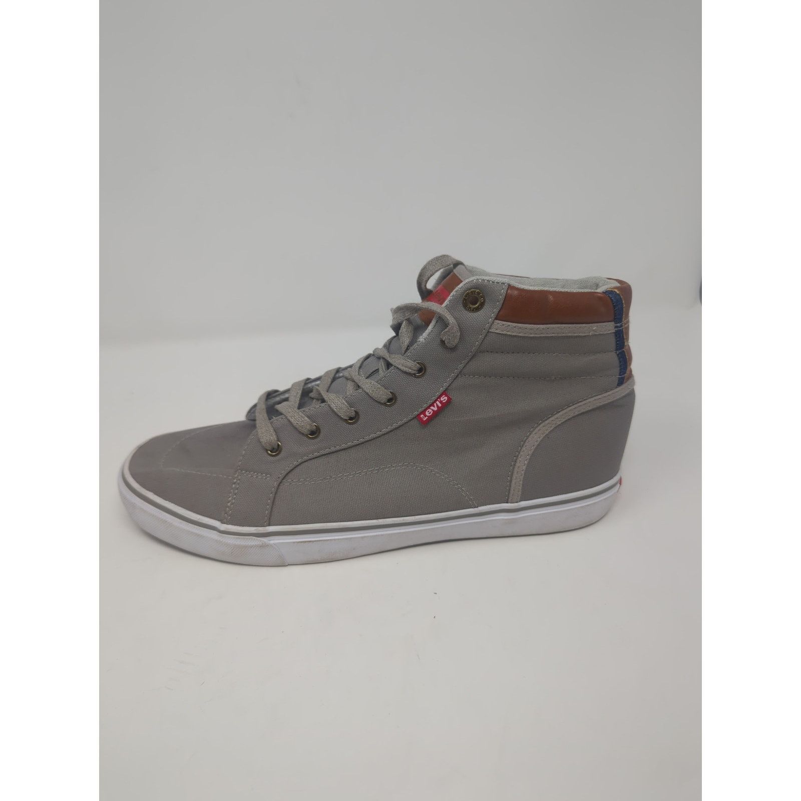 Levi's LEVI’S High Top Lace Mens Sneakers Khaki Color Size 10.5 Size US 10.5 / EU 43-44 - 2 Thumbnail