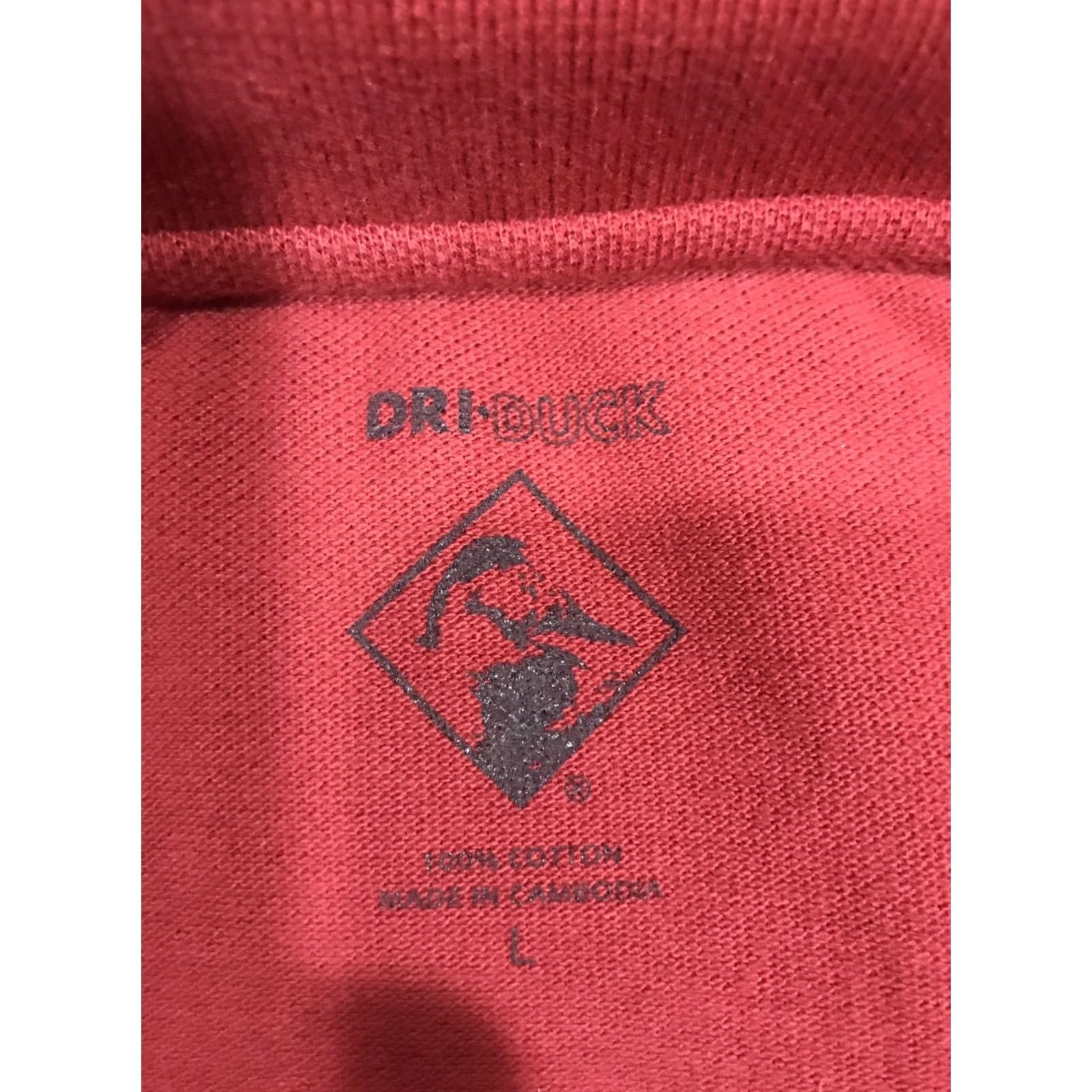 Vintage DRI DUCK Shirt Polo Size L Red Mens Short Sleeve Size US L / EU 52-54 / 3 - 5 Thumbnail
