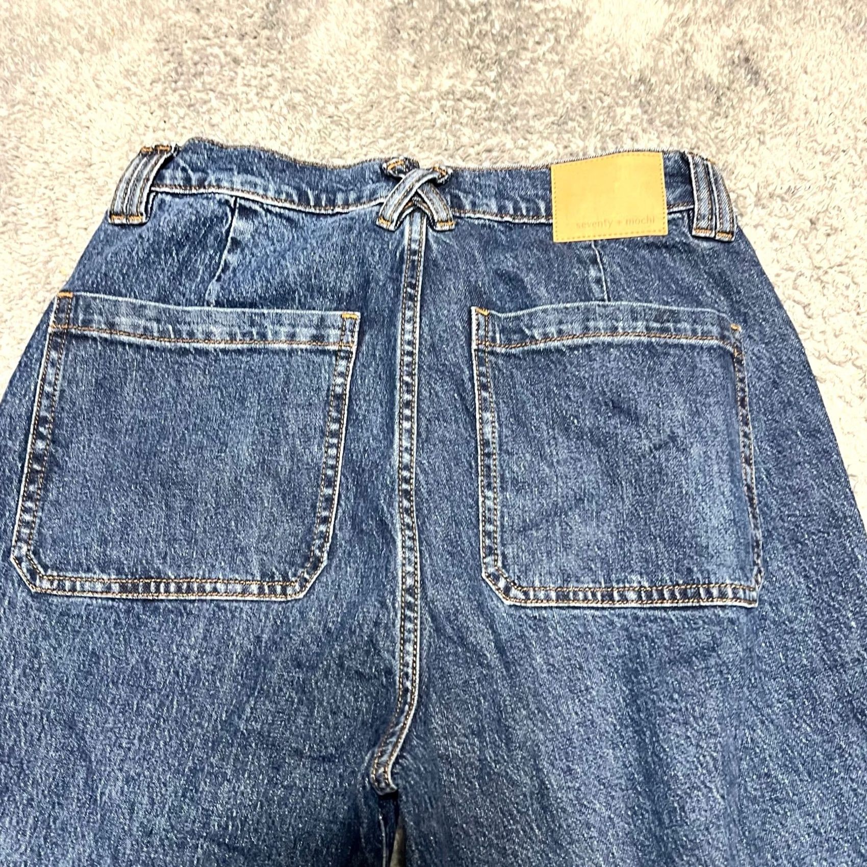 Vintage VINTAGE Seventy Mochi Queenie Jeans Womens 29 Flare High Rise Blue Denim 30x30 Womens Size 29" - 4 Thumbnail