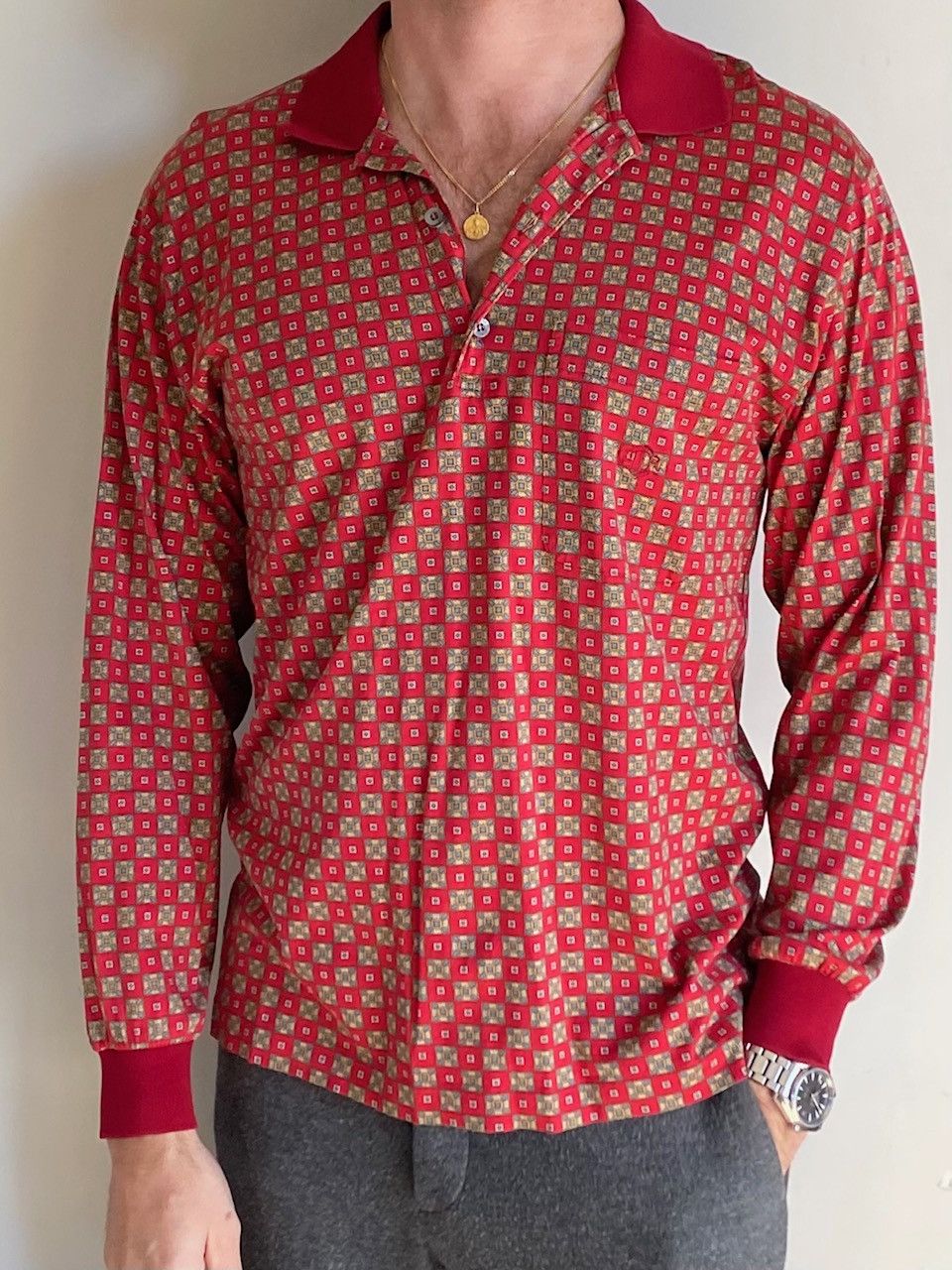 Christian Dior Monsieur Christian Dior Long Sleeve Collared Shirt Mercerised Cotton Size US M / EU 48-50 / 2 - 2 Thumbnail