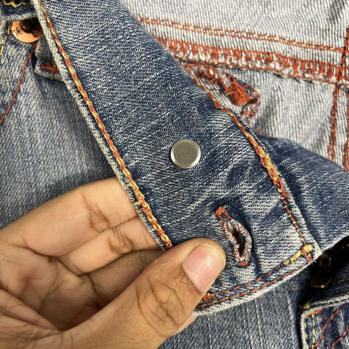 Levi's Vintage Y2k Levis Distressed Denim Jeans Size 34" / US 12 / IT 48 - 17 Thumbnail