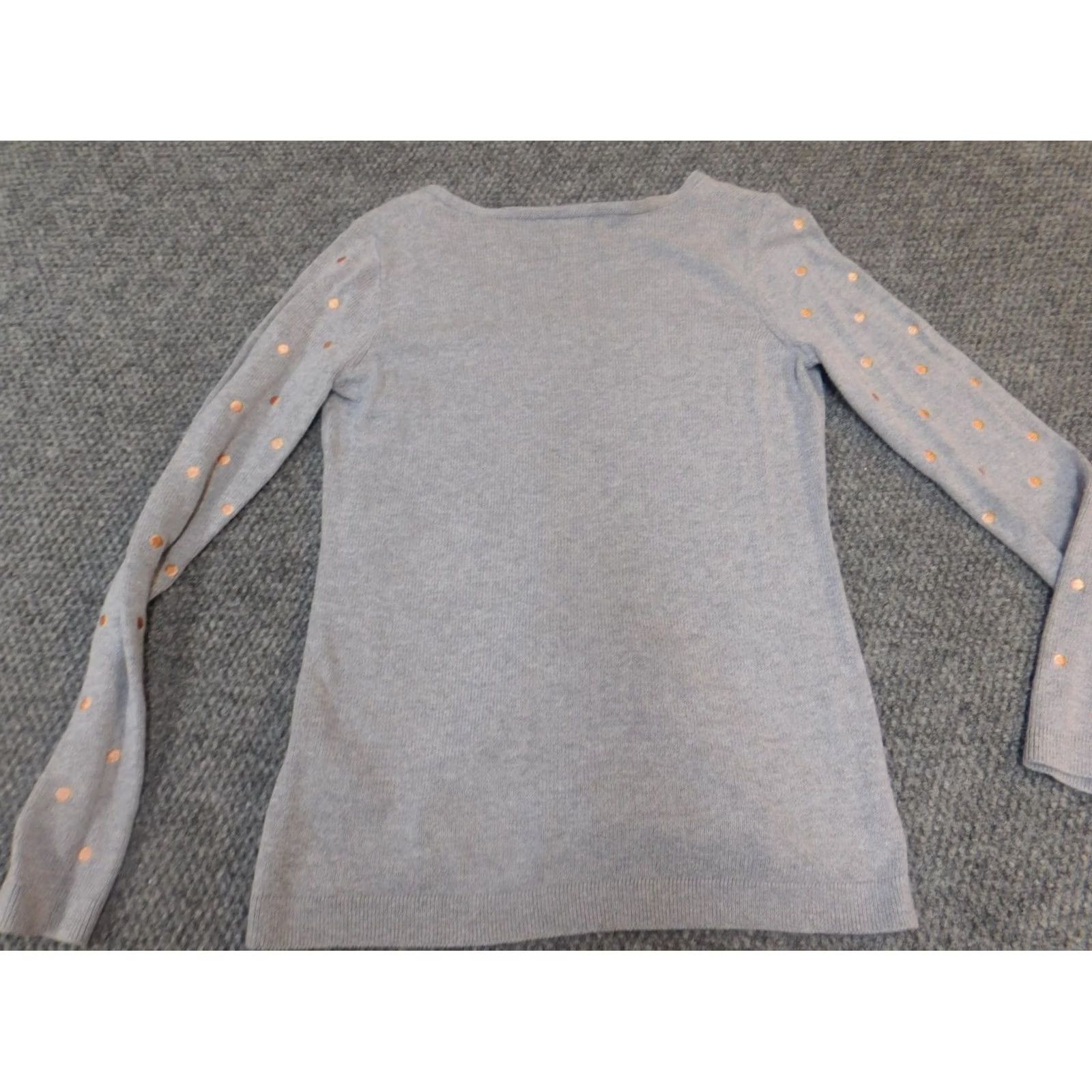 Old Navy Old Navy Womens Sweater Pullover Dolman Sleeve V-Neck Gray S Regular Knit Polyester Rayon Logo Size S / US 4 / IT 40 - 7 Thumbnail