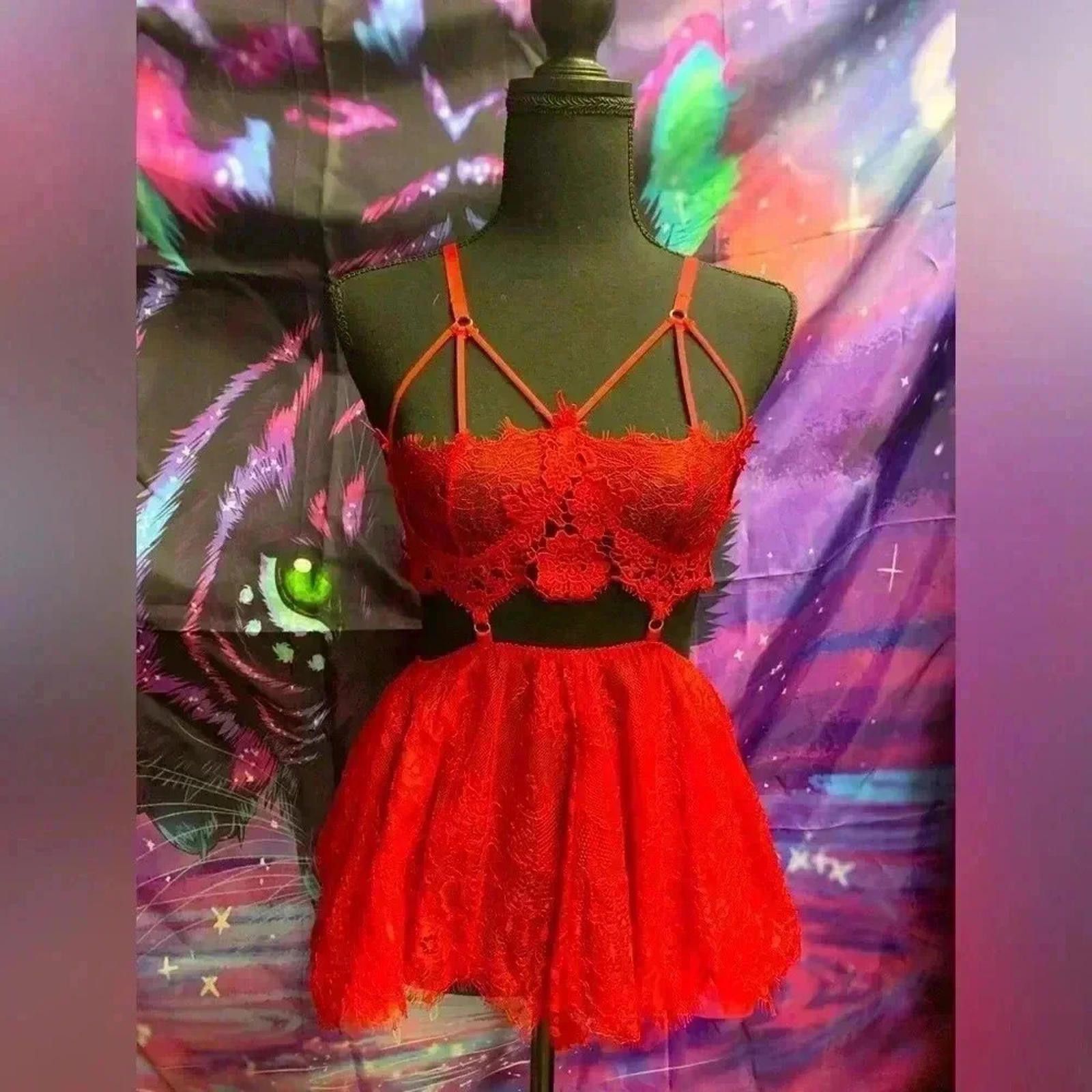 Designer Red lingerie Size ONE SIZE - 1 Thumbnail