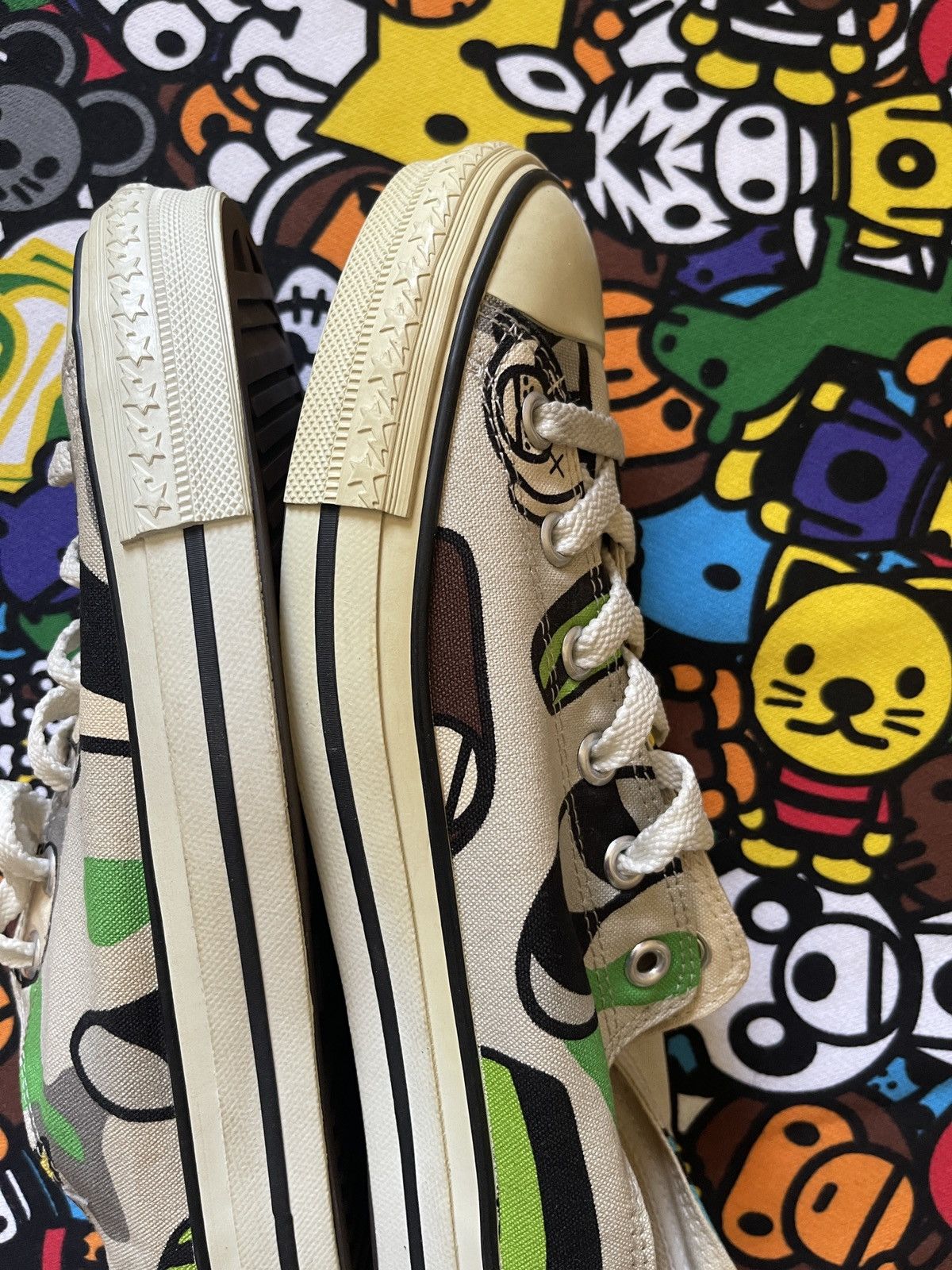 Bape × Kaws A Bathing Ape X Kaws Animal Kingdom Apesta Shoes | Grailed