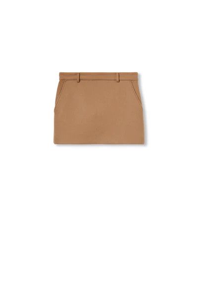 Gucci o1la5ras0526 Wool Cashmere Skirt in Beige Size 30" / US 8 / IT 44 - 1 Thumbnail