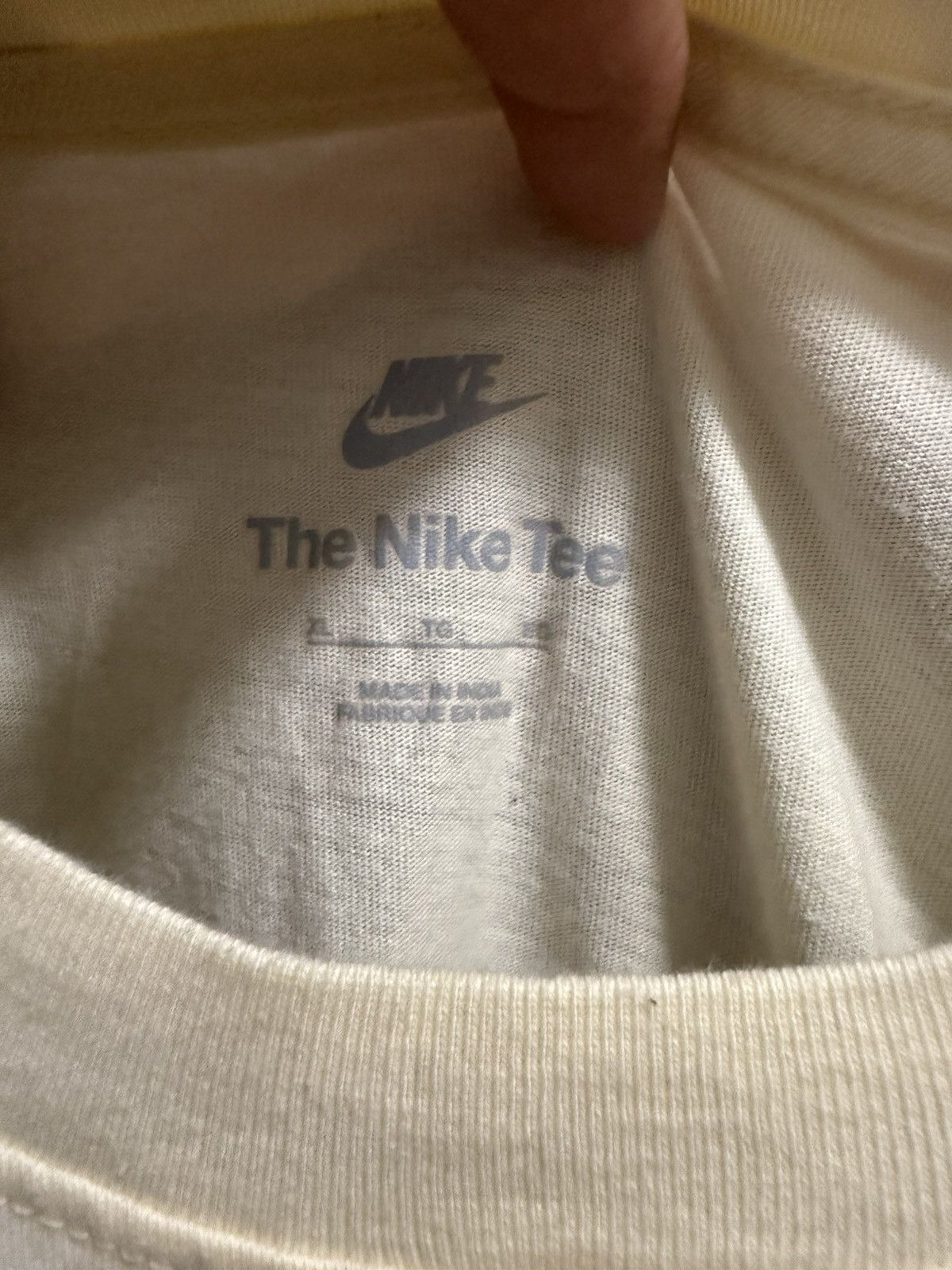 Nike Vintage Nike Tee cream Size US XL / EU 56 / 4 - 3 Thumbnail