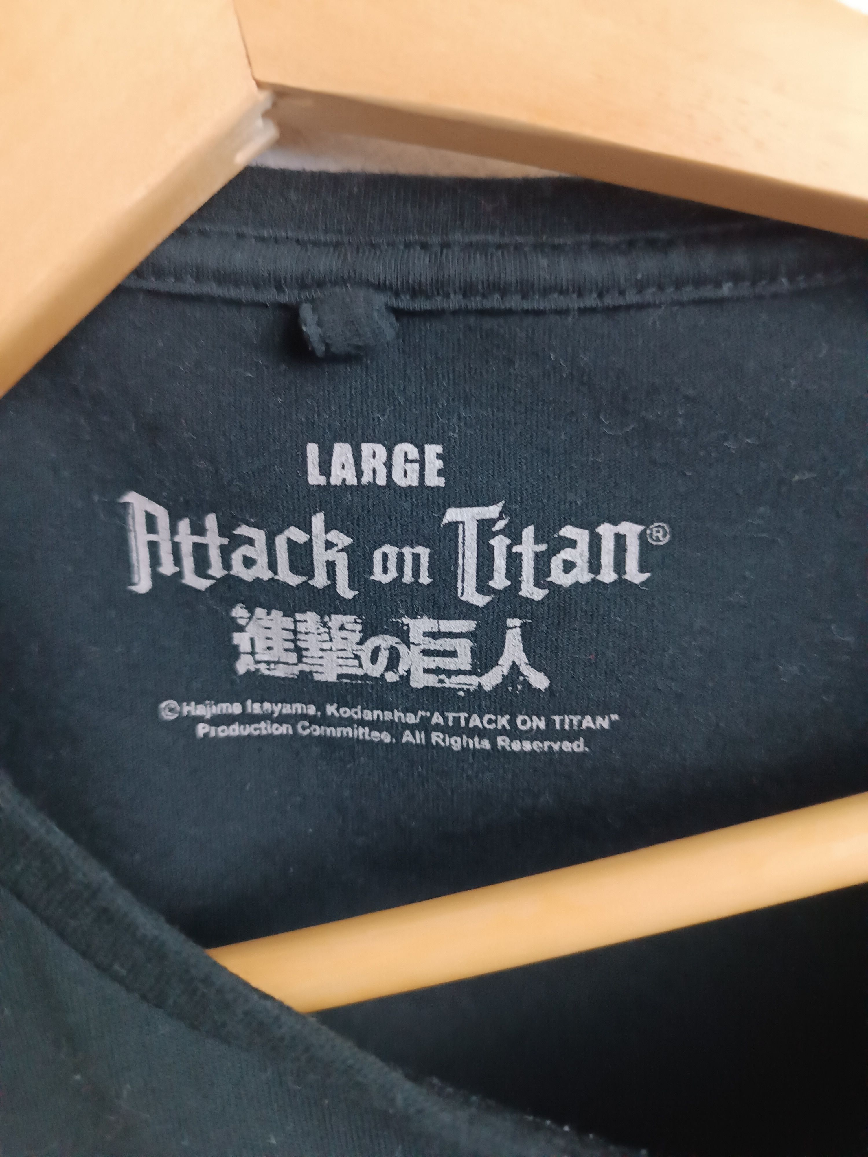 Anime VINTAGE ATTACK ON TITAN EARLY SCOUTS REG TEE naruto bleach Size US L / EU 52-54 / 3 - 8 Thumbnail