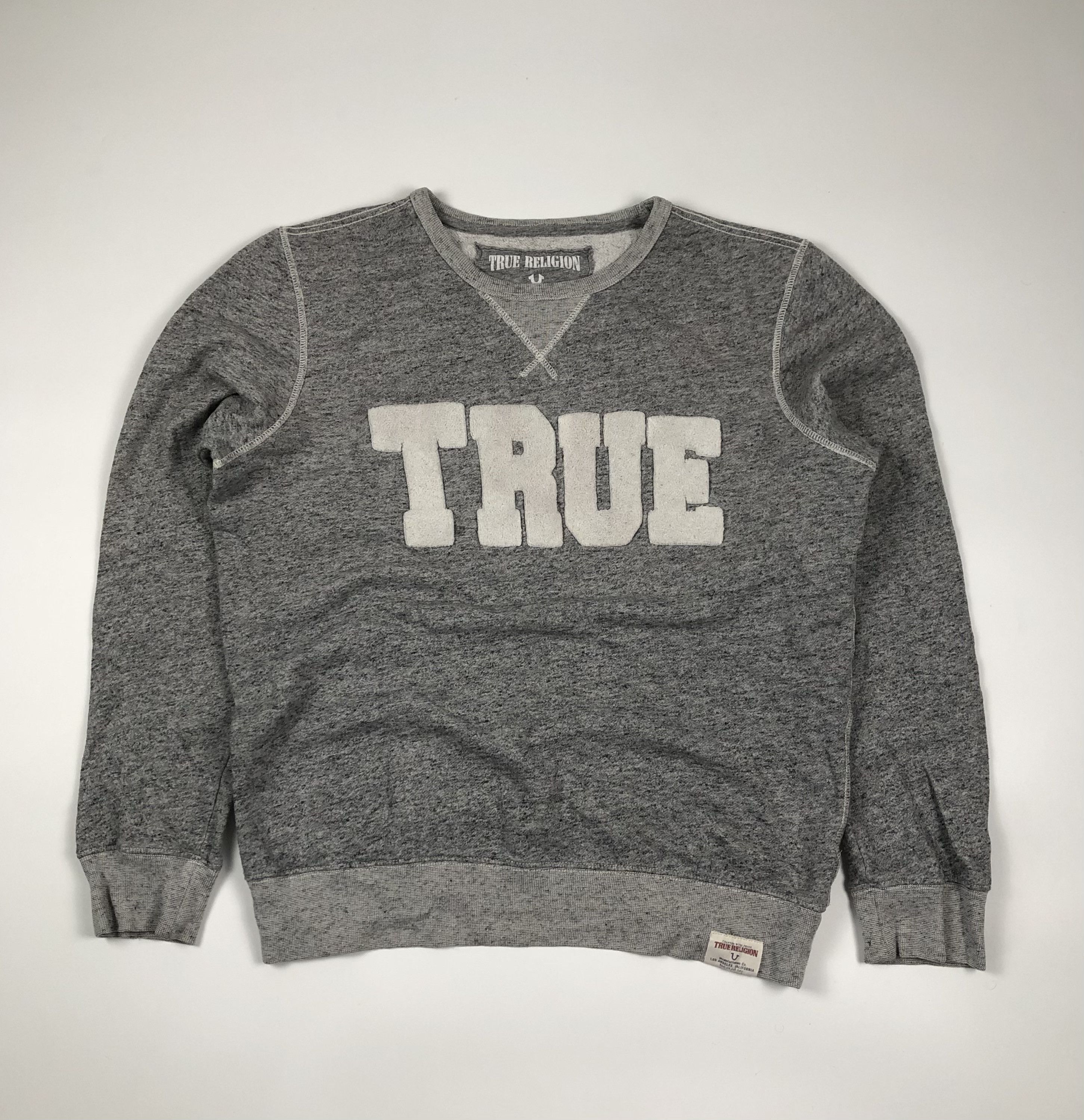 True Religion True Religion Felt True Logo Crew Sweatshirt Size US L / EU 52-54 / 3 - 1 Thumbnail