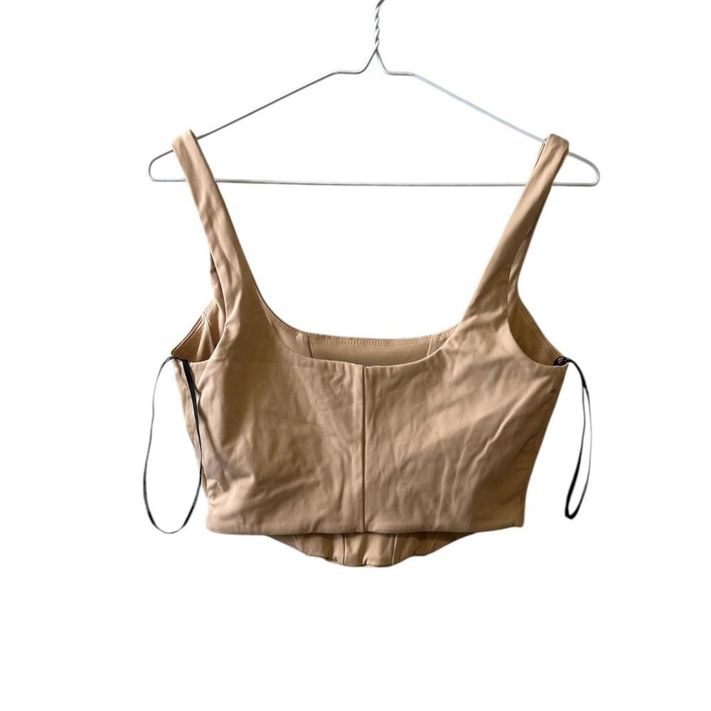Forever 21 Forever 21 Beige Corset Crop Top Size S / US 4 / IT 40 - 2 Thumbnail