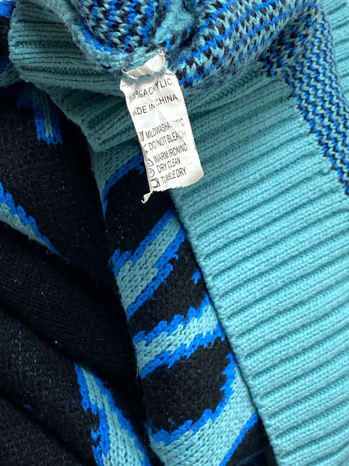 Other Vintage Blue Flame Sweater Heavy Thicc Size US XL / EU 56 / 4 - 3 Thumbnail