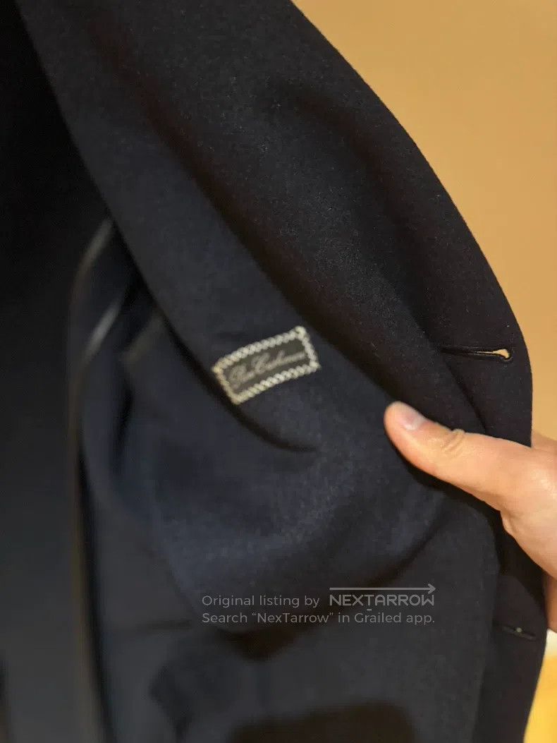 Brioni Brioni Blue full cashmere coat Size US L / EU 52-54 / 3 - 3 Thumbnail