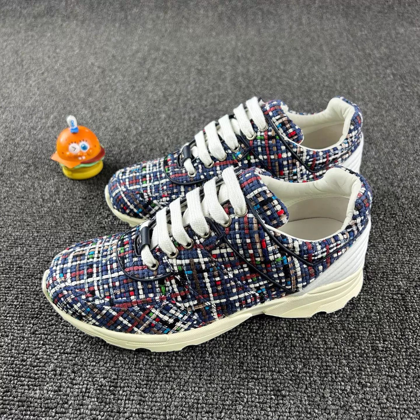 Chanel Chanel women's tweed sneakers 36.5 new Size US 6 / IT 36 - 1 Thumbnail