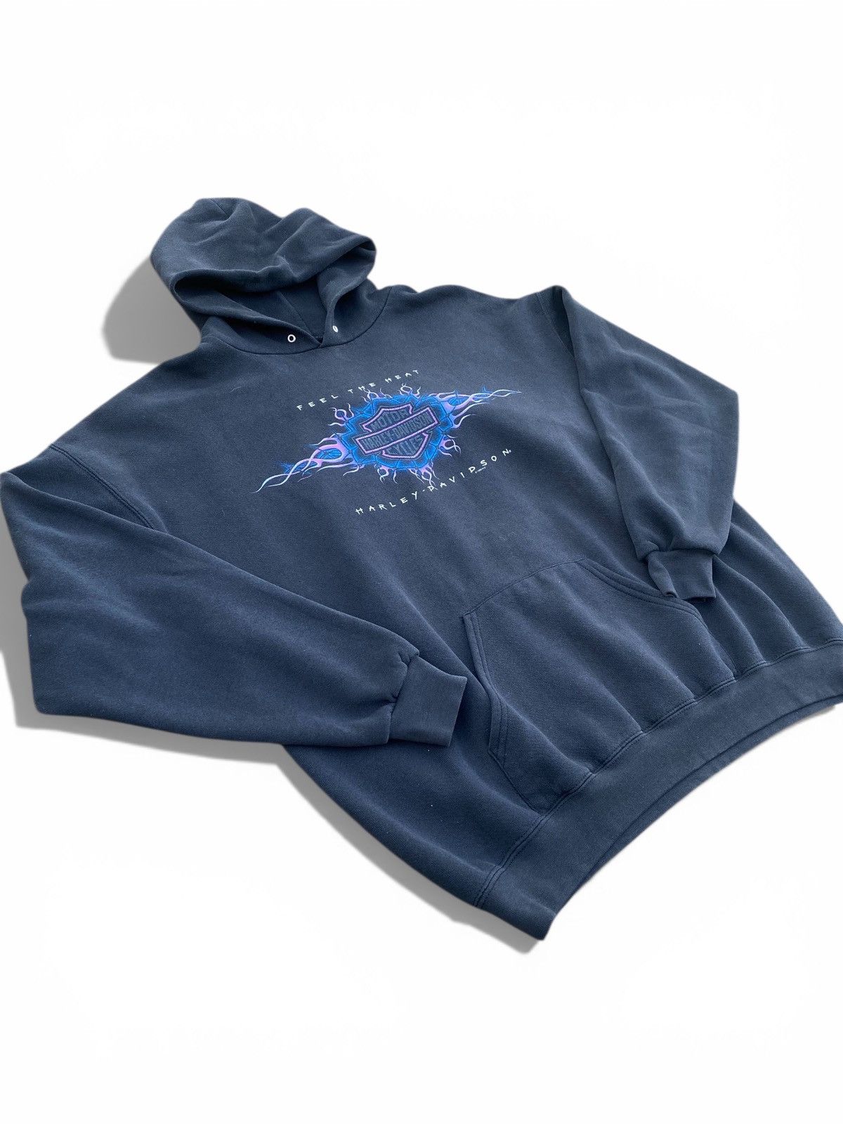 Vintage Harley Davidson Feel The Heat 1998 Hoodie