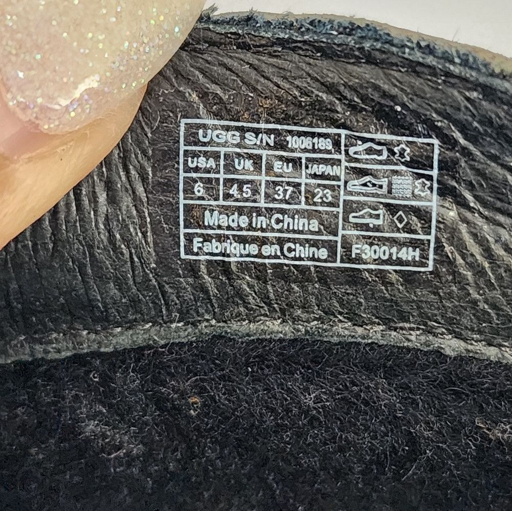 Ugg UGG Slate Black Snake Hair Textures Ankle Boots 6 Size US 6 / IT 36 - 2 Thumbnail