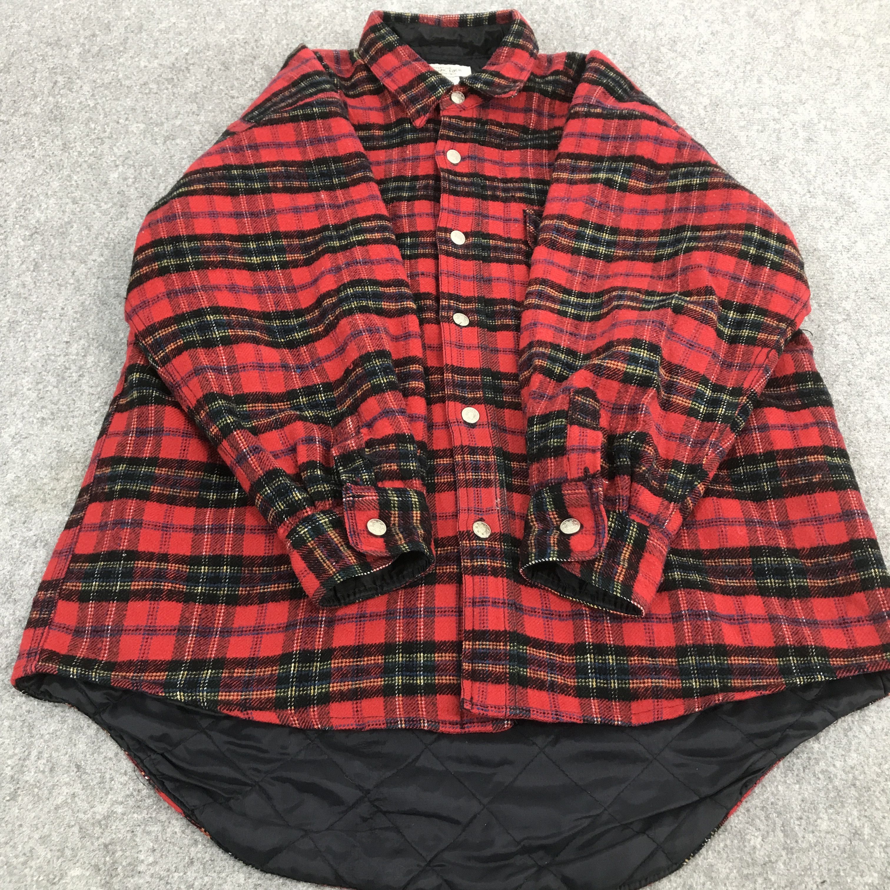 Japanese Brand PUNK FLANNAL ROMANTIC FACE BUTTON UP JACKET Size US L / EU 52-54 / 3 - 8 Thumbnail